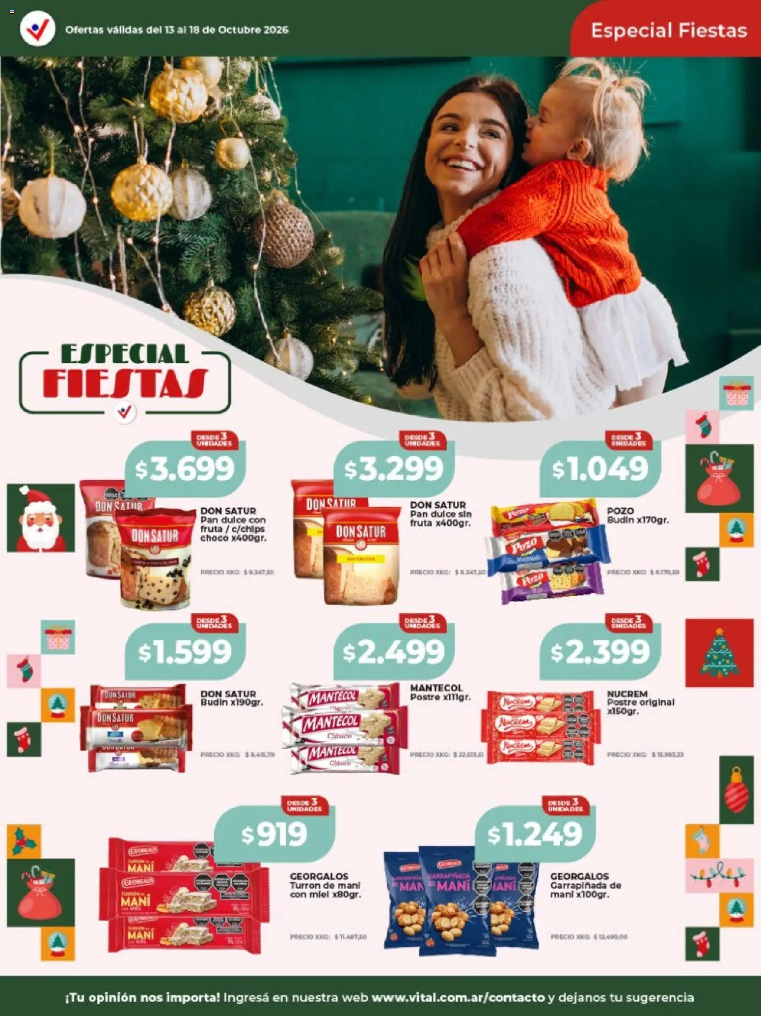 Vital - Especial Fiestas │ válido desde el 13/10/2026 | Página: 1