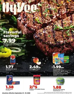 Preview of HyVee weekly ads valid from 09/21/2026
