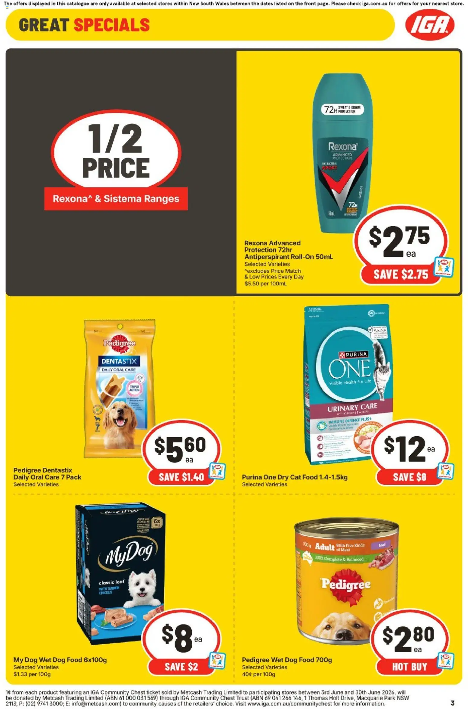 IGA catalogue - valid from 10/06/2026 | Page: 3 | Products: Strawberries, Lemon, Nescafe, Bag