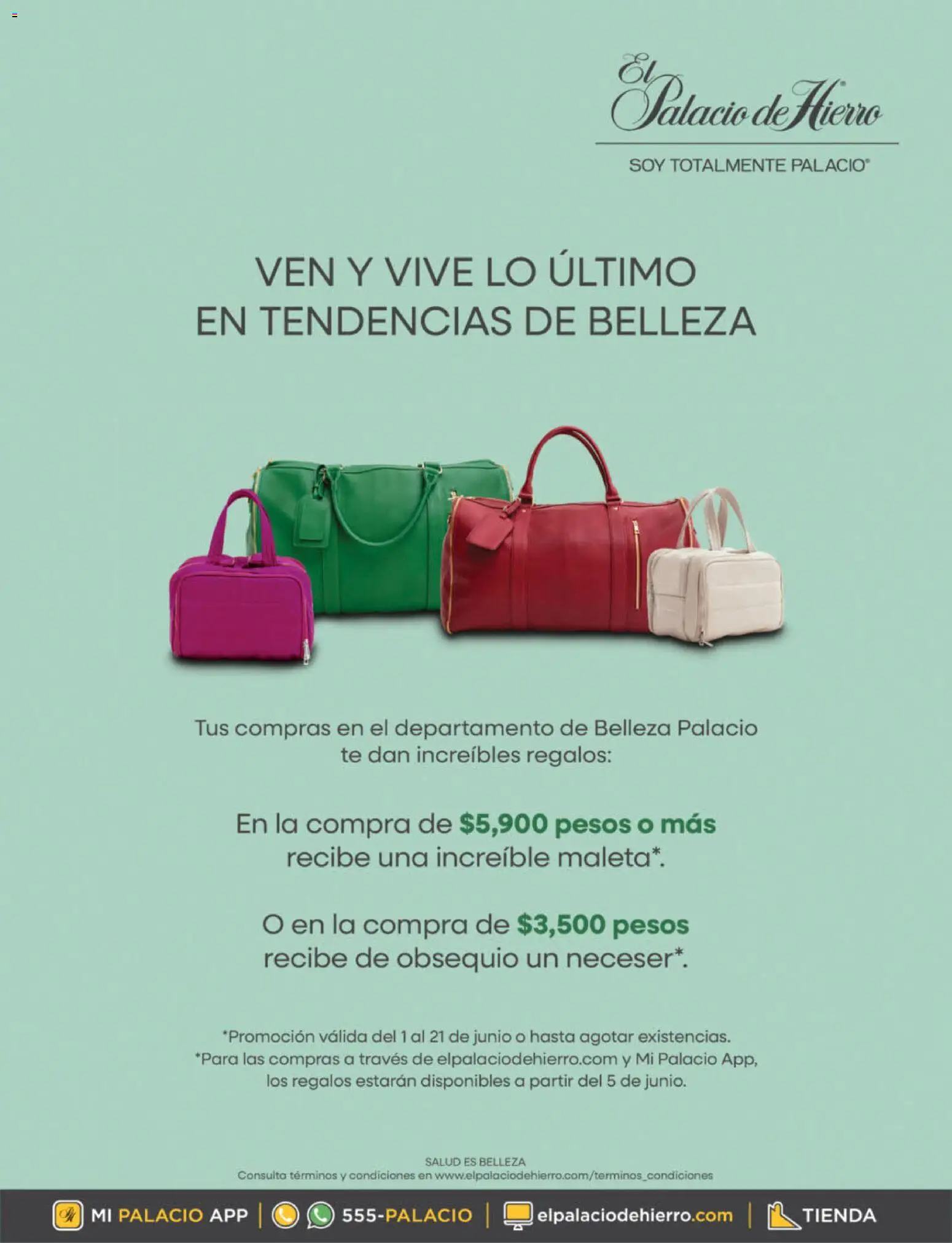 Nuevas ofertas de Palacio De Hierro válidas en toda la República Mexicana desde el 01.06.2026. ¡Encuentra las mejores ofertas en Palacio De Hierro catálogo Festival de belleza! | Página: 3