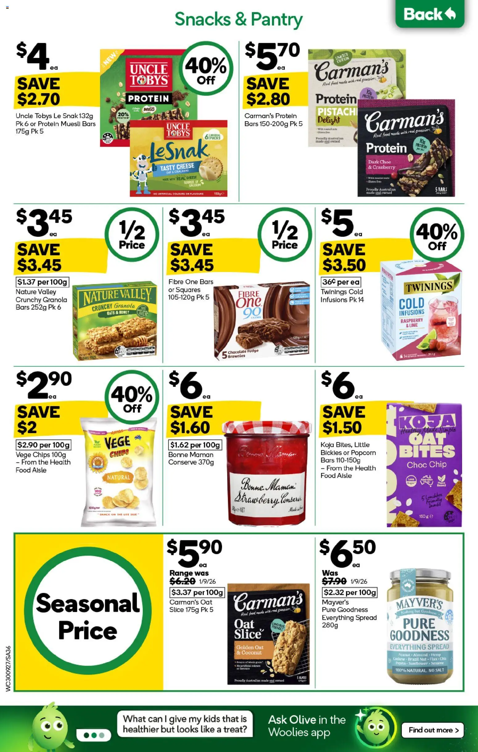 Woolworths catalogue - valid from 30/09/2026 | Page: 32 | Products: Food, Protein, Raspberry, Spread