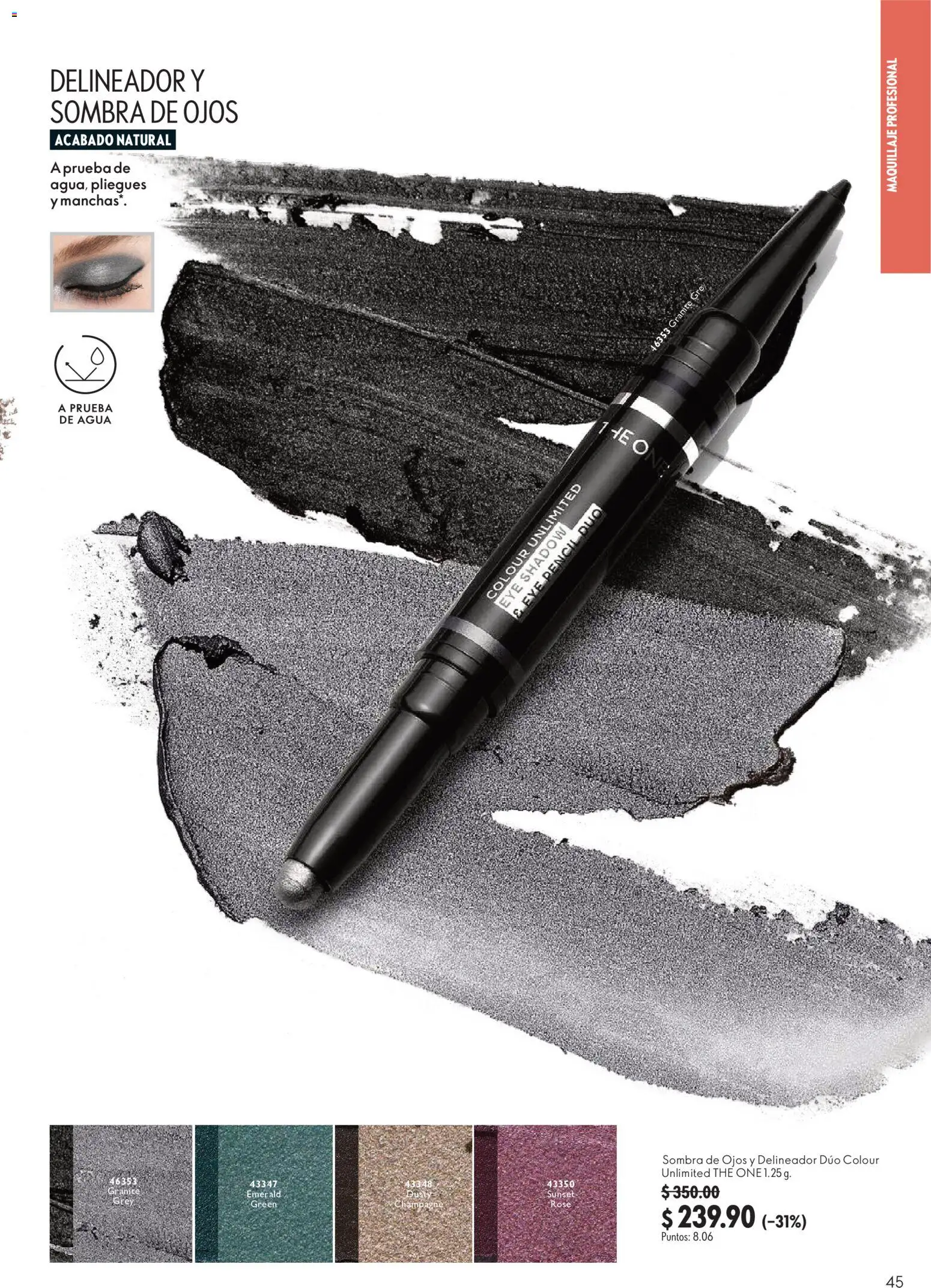 Nuevas ofertas de Oriflame válidas en toda la República Mexicana desde el 22/08/2026. ¡Encuentra las mejores ofertas en Oriflame campaña 12 2026! | Página: 45 | Productos: Agua, Maquillaje, Delineador, Agua micelar