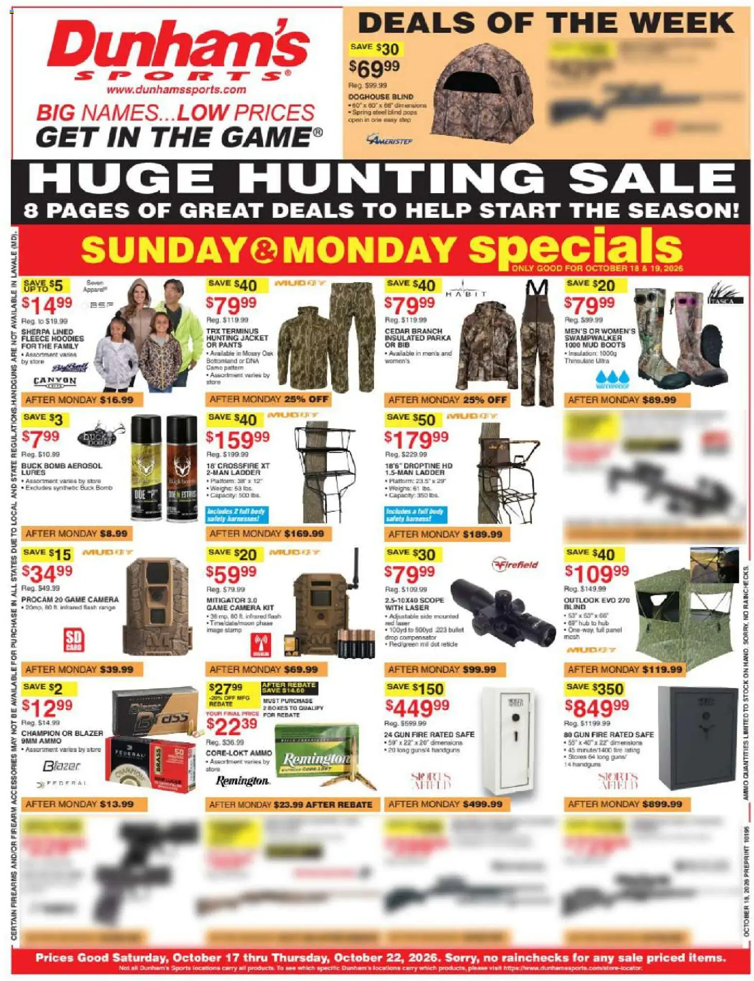 Dunham's Sports Weekly Ad - valid from 10/16/2026 | Page: 1