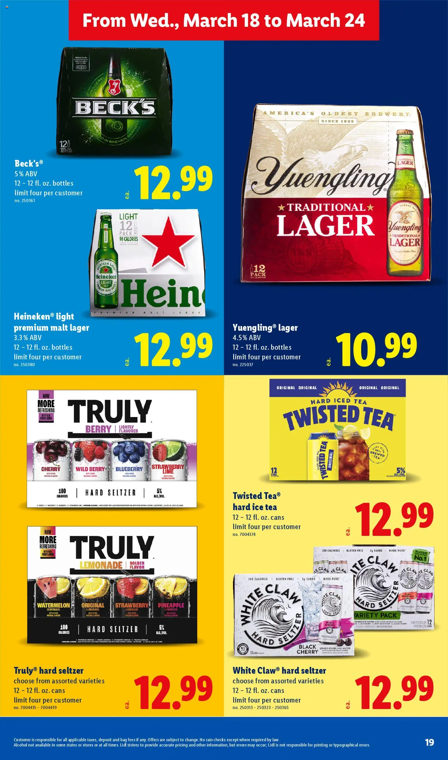 Lidl Weekly Ad - valid from 18.03.2026 | Page: 19 | Products: Juice, Tea, Pineapple, Bag