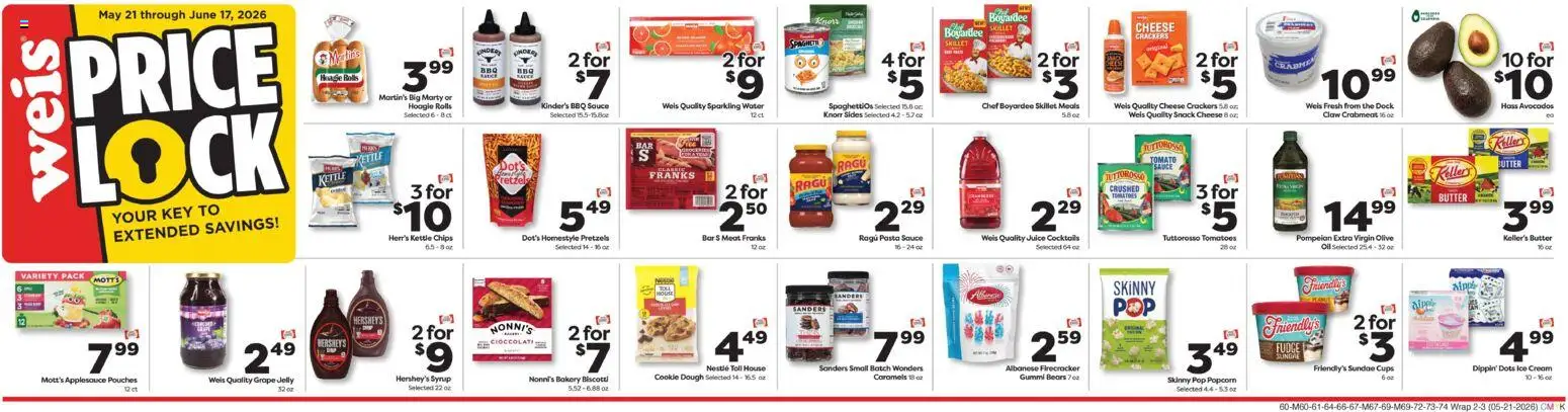 Weis Weekly Circular - MD - valid from 21.05.2026 | Page: 6 | Products: Bakery, Oil, Pasta, Chips