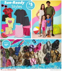 Preview of Family Dollar weekly ads valid from 06.04.2026 | Page: 9 | Products: Shorts, Sandals, Flops