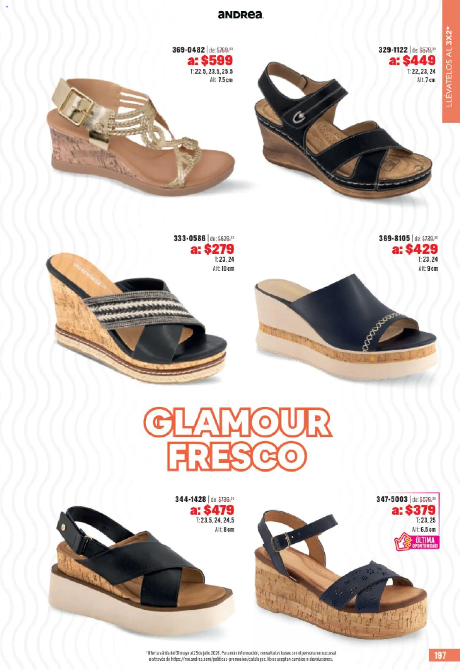 Nuevas ofertas de Andrea válidas en toda la República Mexicana desde el 31.05.2026. ¡Encuentra las mejores ofertas en Andrea catálogo Outlet! | Página: 197
