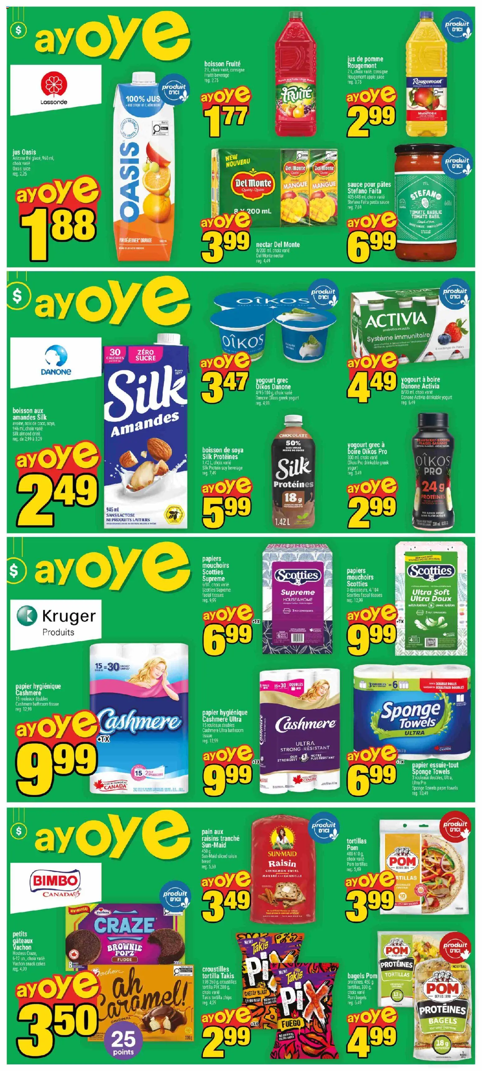 Super C flyer valid from Sep 10, 2026 | Page: 5 | Products: Paper towels, Sponge, Greek yogurt, Juice