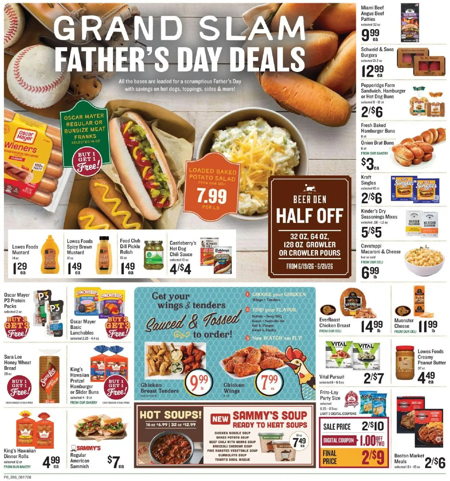 Lowes Foods Grand Opening - valid from 17.06.2026 | Page: 9 | Products: Cheese, Beef, Salad, Onion