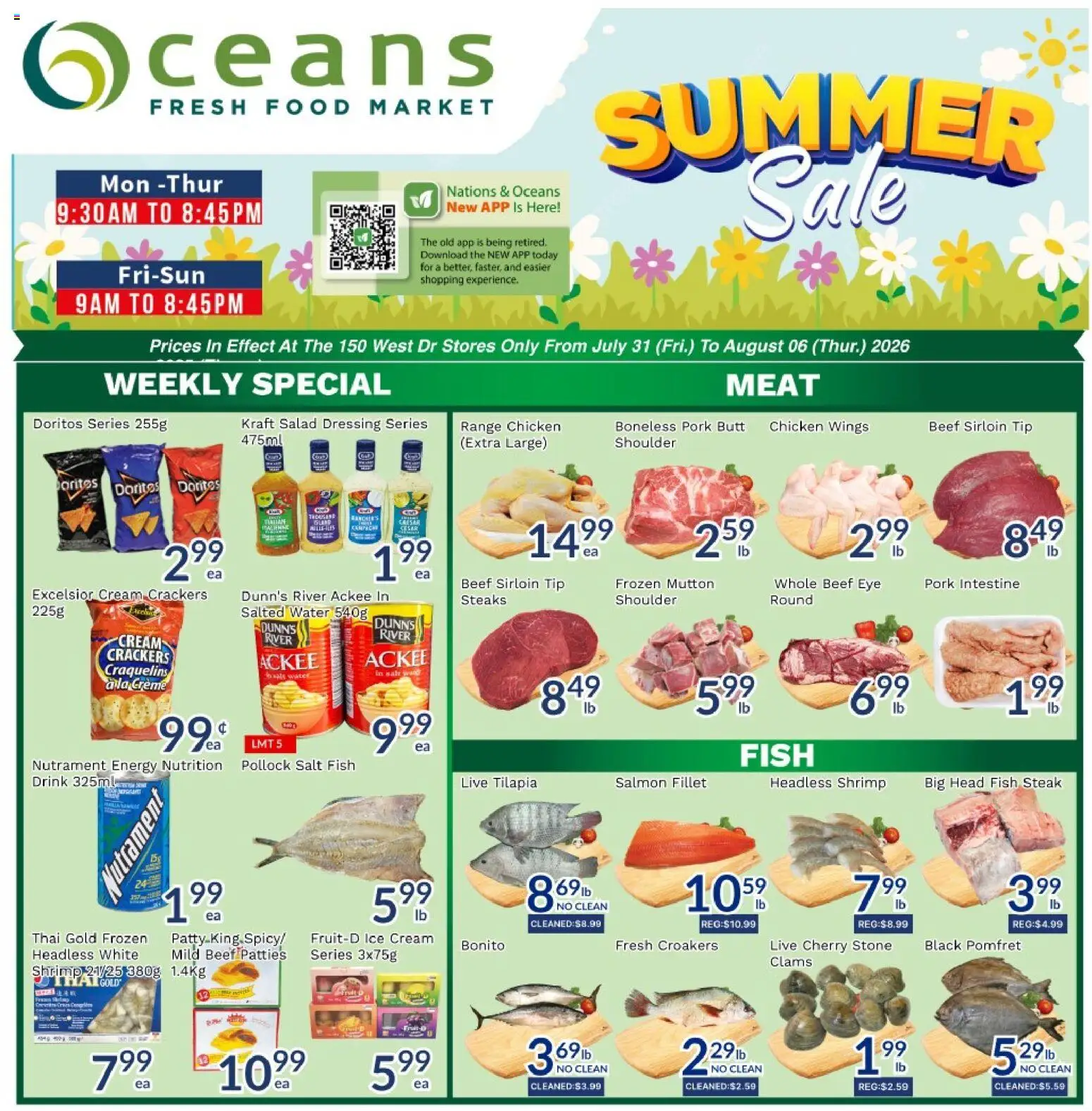 Oceans flyer valid from Jul 31, 2026 | Page: 1