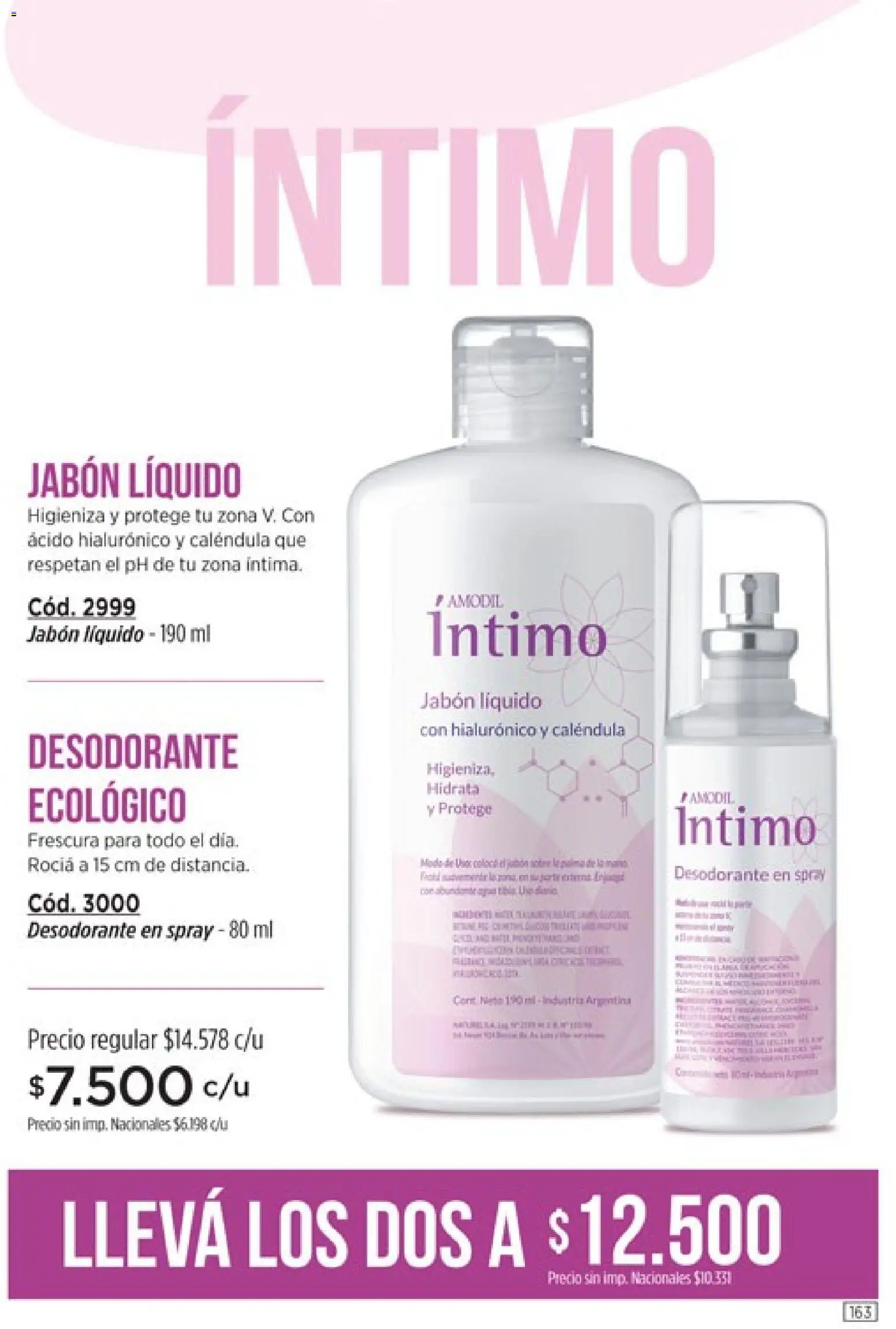 Amodil - Campaña 11 │ válido desde el 01.07.2026 | Página: 163 | Productos: Jabón líquido, Jabón, Desodorante