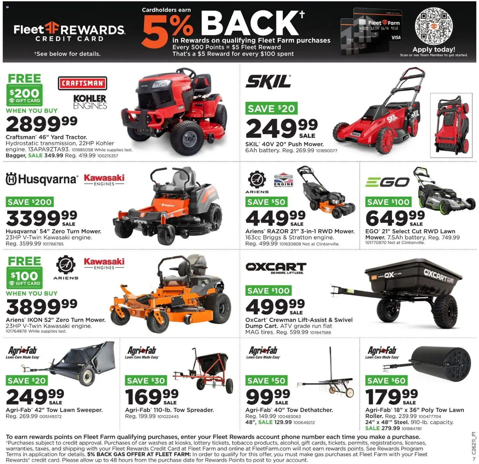 Mills Fleet Farm Weekly Ad - valid from 18.05.2026 | Page: 9 | Products: Swivel, Date, Phone