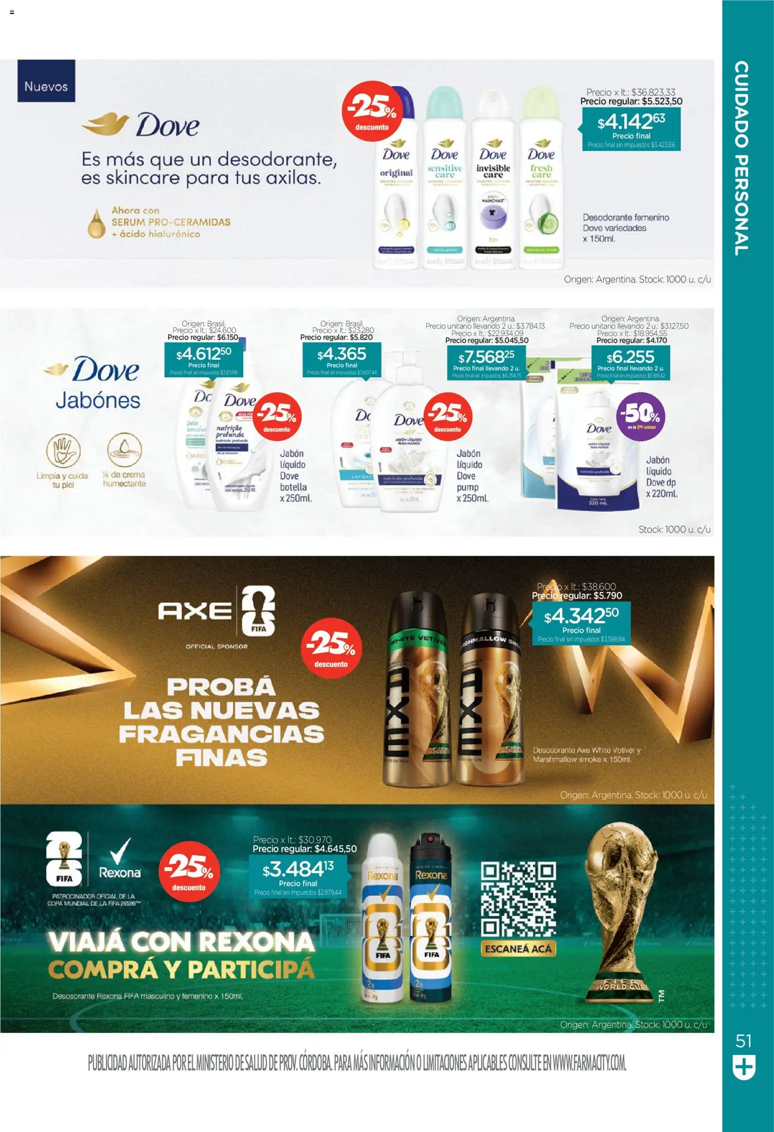 Farmacity catálogo │ válido desde el 30.04.2026 | Página: 51 | Productos: Jabón líquido, Serum, Jabón, Desodorante