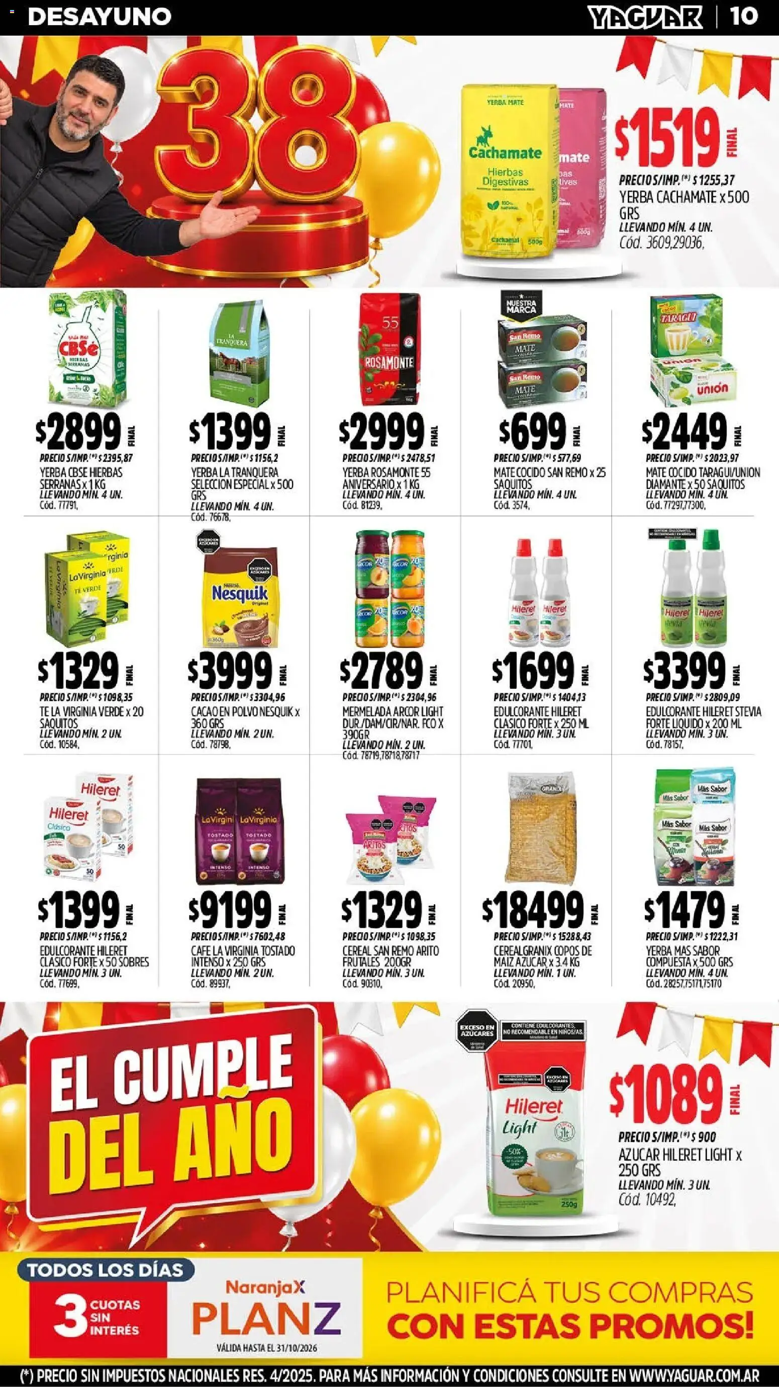 Yaguar - Oferta Semanal Córdoba │ válido desde el 12/10/2026 | Página: 11