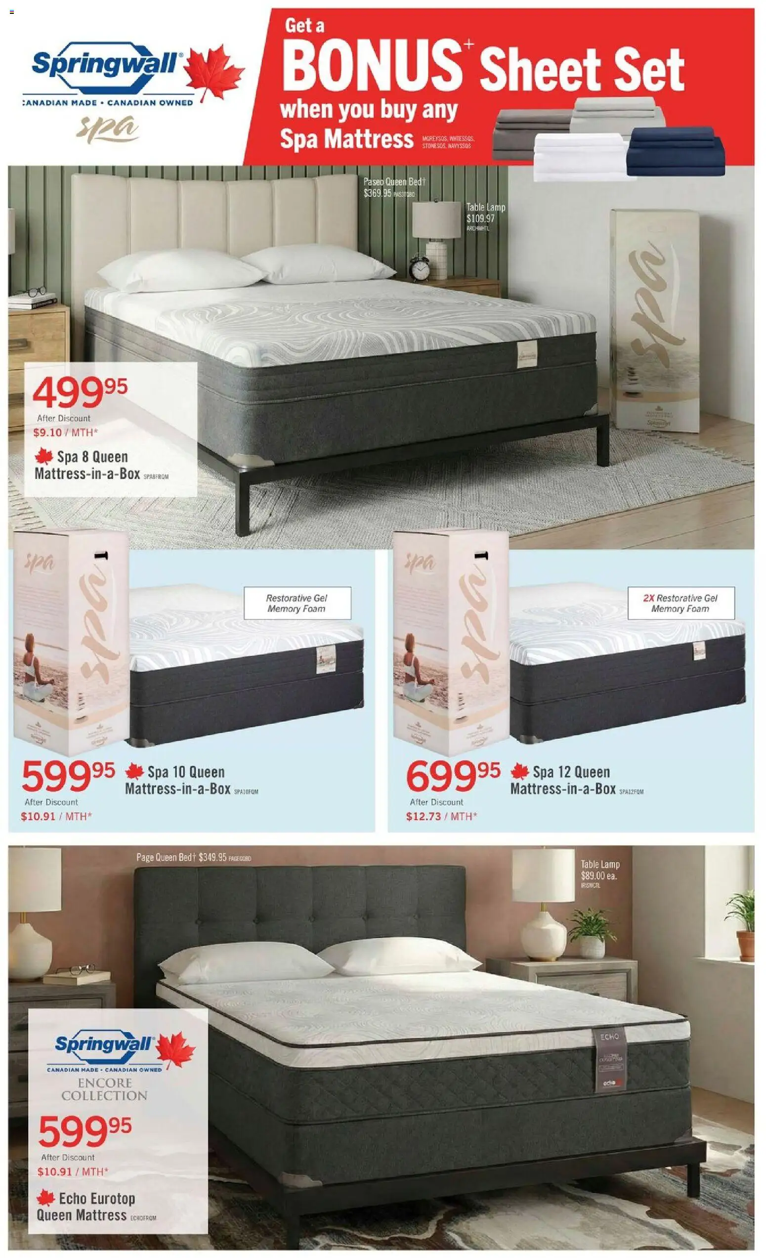 The Brick flyer valid from Aug 20, 2026 | Page: 6 | Products: Foam, Bed, Mattress, Table