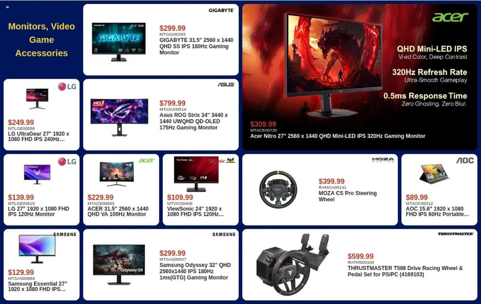 Canada Computers flyer valid from Jul 3, 2026 | Page: 3 | Products: Monitor, Video, Game