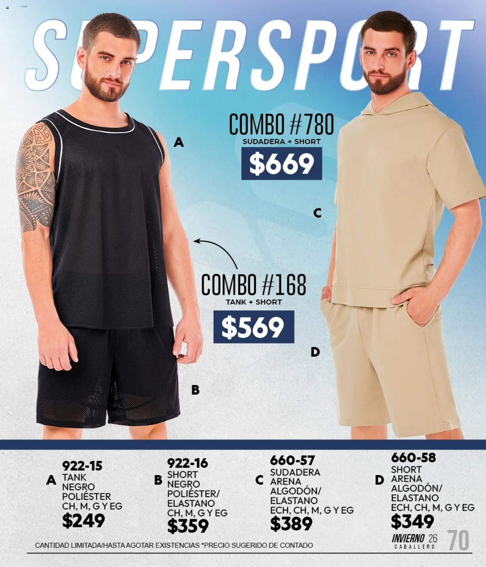 Nuevas ofertas de Cklass válidas en toda la República Mexicana desde el 11/09/2026. ¡Encuentra las mejores ofertas en Cklass catálogo Sportbrands Dama Invierno! | Página: 244 | Productos: Sudadera, Short
