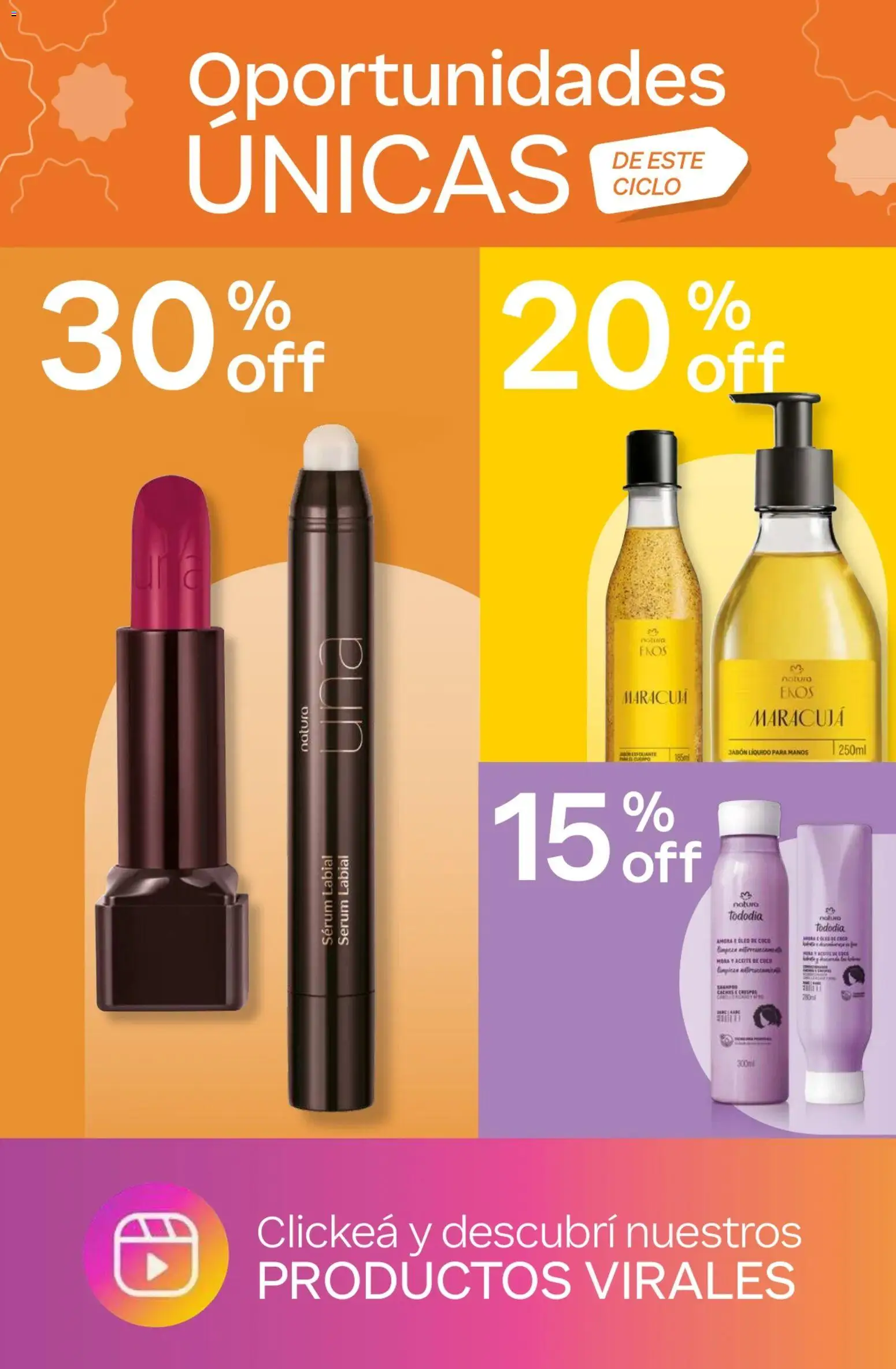 Catálogo Natura Ciclo 10 │ válido desde el 30/06/2026 | Página: 4 | Productos: Aceite, Serum