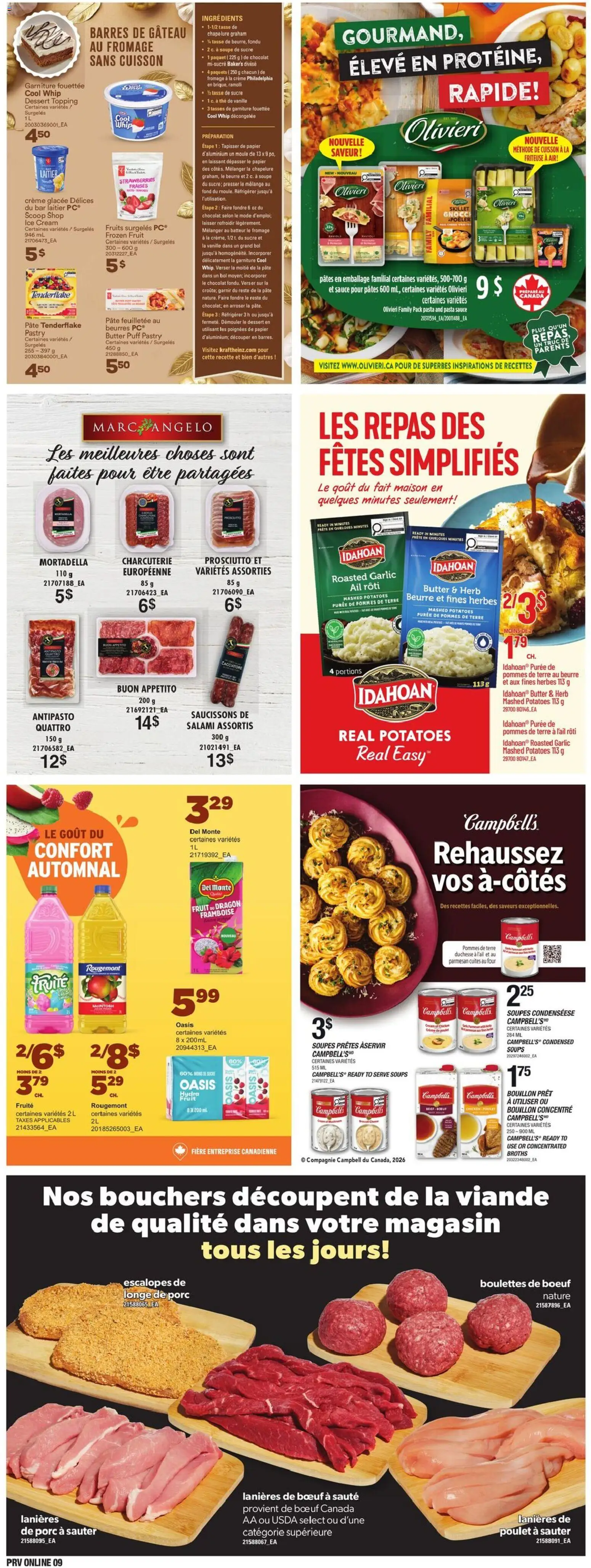Provigo flyer valid from Oct 1, 2026 | Page: 11 | Products: Mortadella, Pâté, Butter, Ingredients