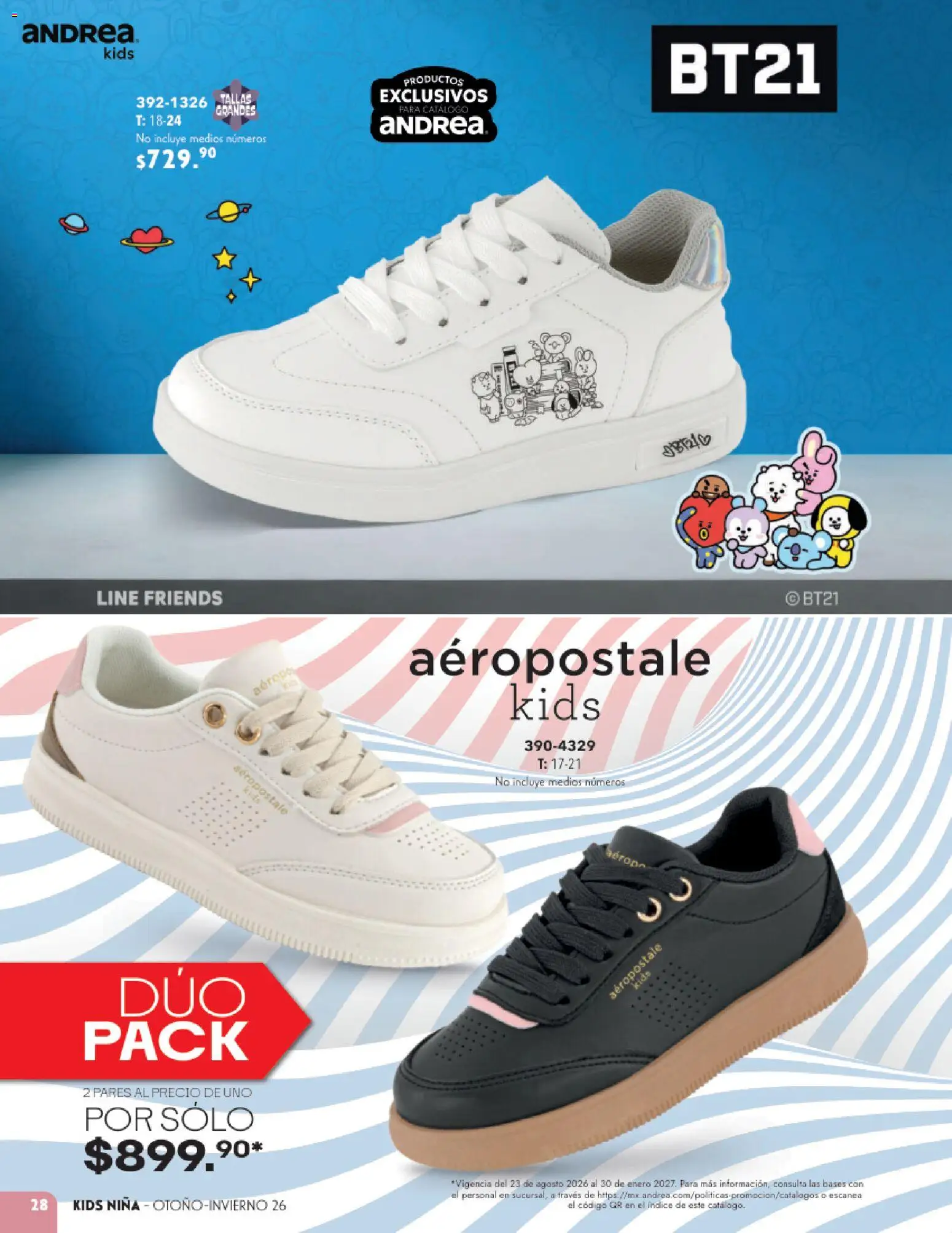 Nuevas ofertas de Andrea válidas en toda la República Mexicana desde el 23/08/2026. ¡Encuentra las mejores ofertas en Andrea catálogo Infantil! | Página: 28