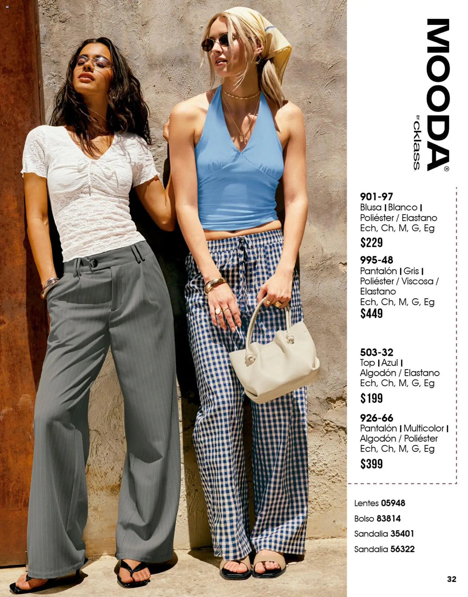 Nuevas ofertas de Cklass válidas en toda la República Mexicana desde el 08/07/2026. ¡Encuentra las mejores ofertas en Cklass catálogo Mooda! | Página: 33 | Productos: Blusa, Lentes, Algodón, Top
