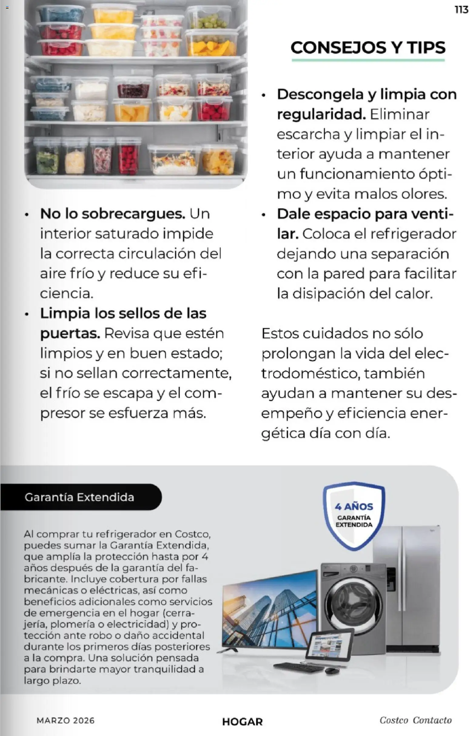 Nuevas ofertas de Costco válidas en toda la República Mexicana desde el 01.03.2026. ¡Encuentra las mejores ofertas en Costco Revista de marzo! | Página: 113 | Productos: Refrigerador