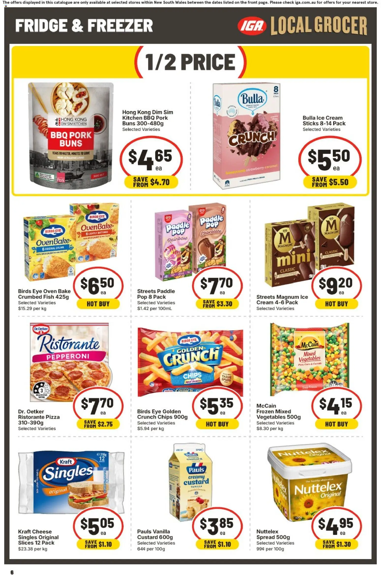 IGA catalogue - valid from 30/09/2026 | Page: 6 | Products: Pizza, Ice, Freezer, Magnum
