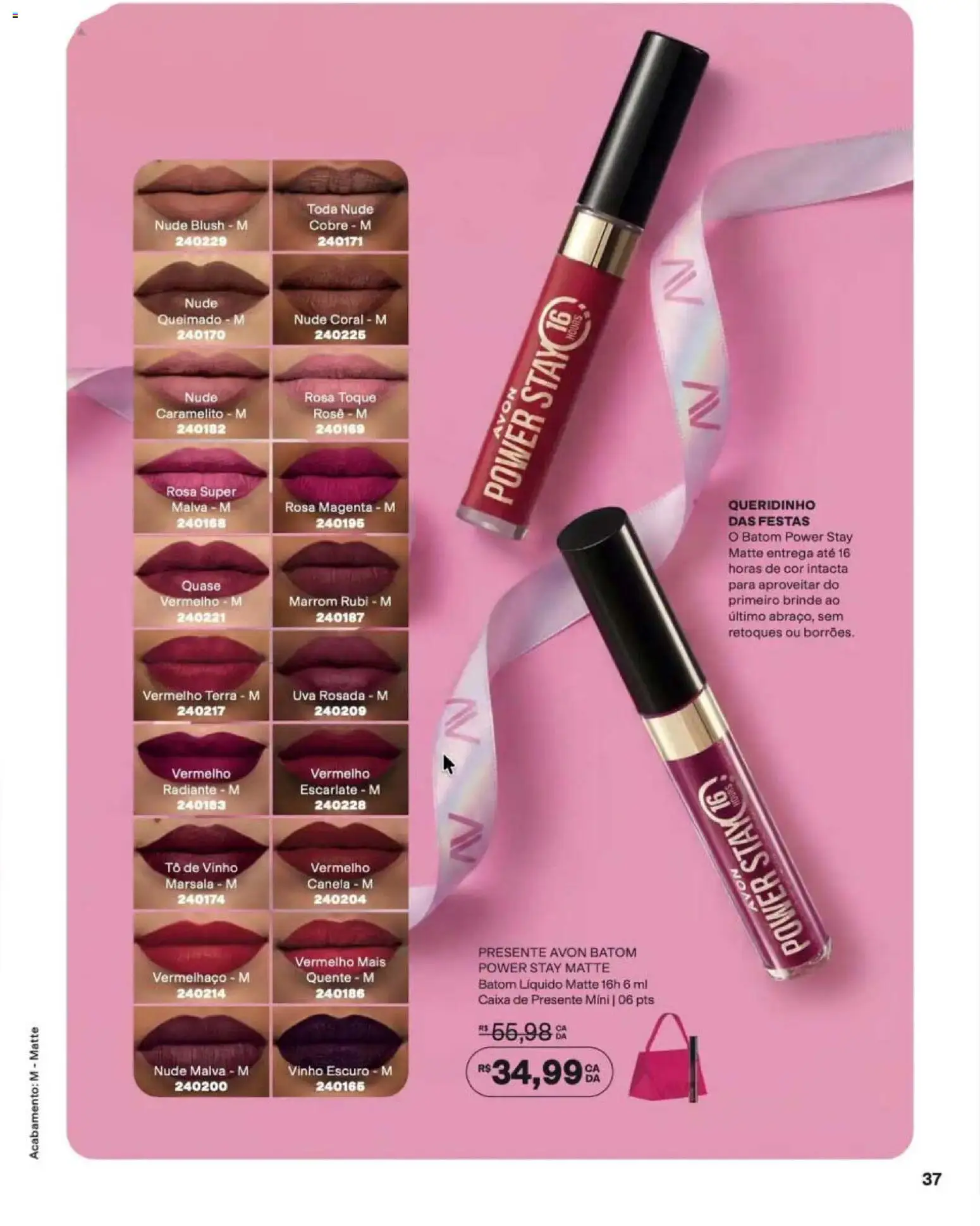 Avon Folheto - válido de 12/10/2026 | Página: 37 | Produtos: Blush, Batom, Caixa, Canela