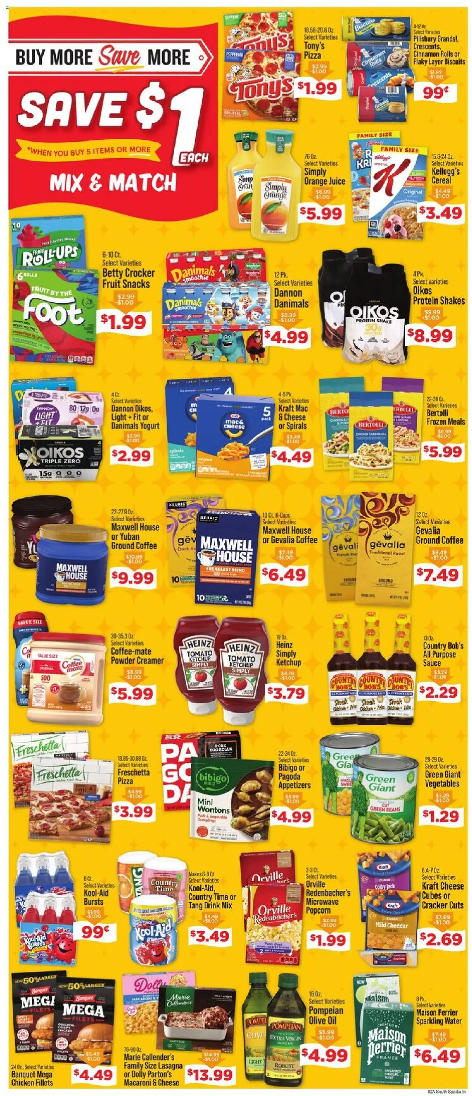 IGA Weekly Ad - valid from 29.04.2026 | Page: 3 | Products: Cheese, Coffee, Ketchup, Rod