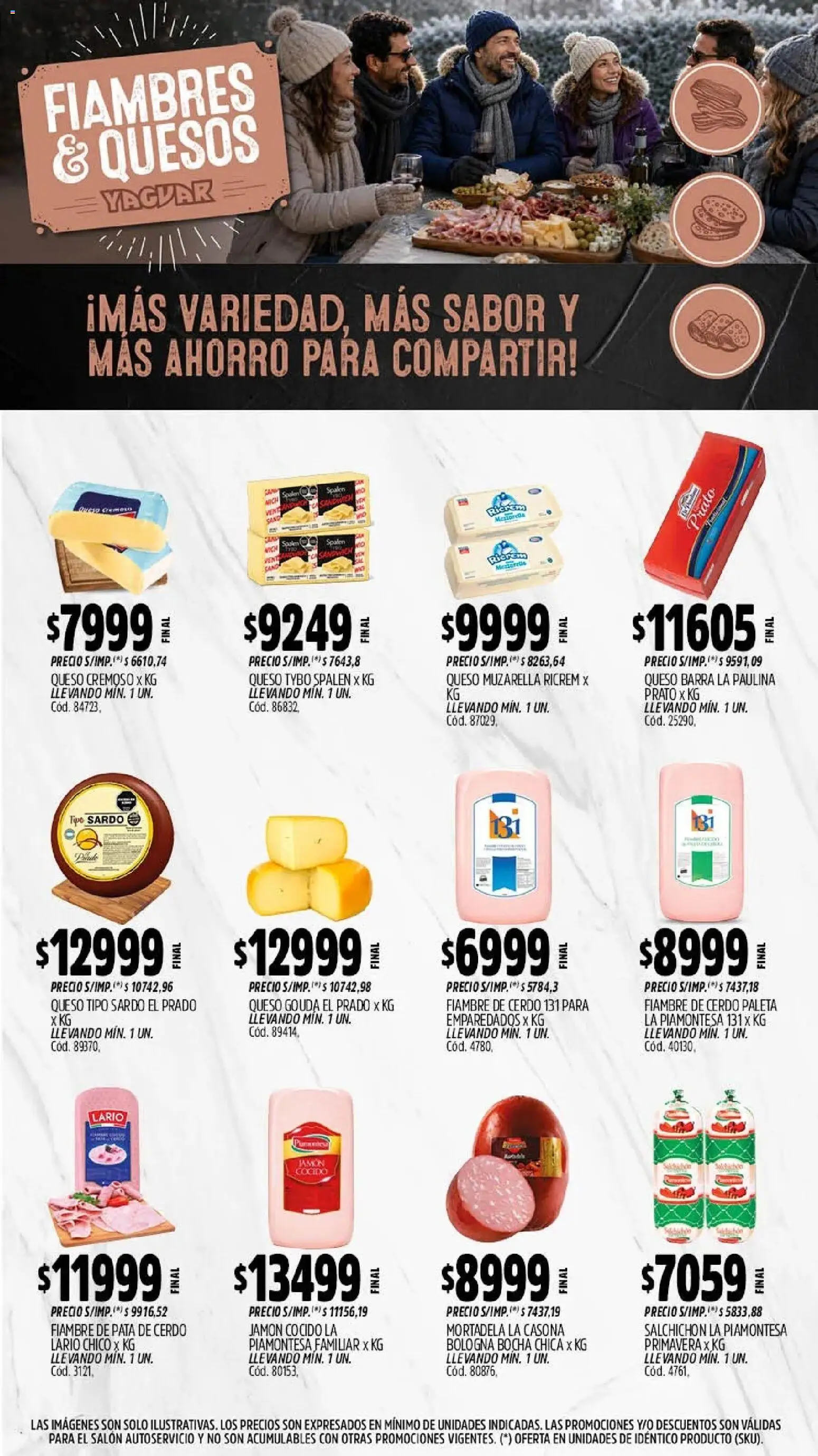 Yaguar - Oferta Semanal Misiones │ válido desde el 20/07/2026 | Página: 6 | Productos: Mortadela, Paleta, Jamón, Cerdo