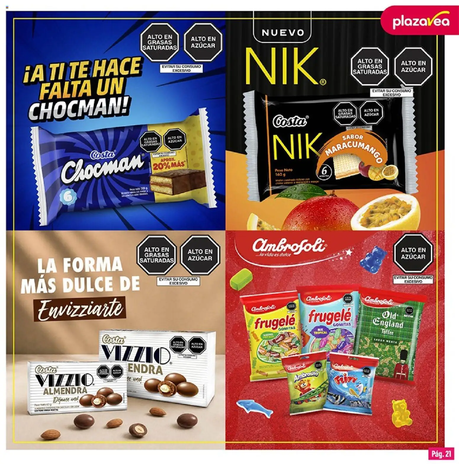 Catálogo Plaza Vea válido desde 01/09/2026 | Página: 21 | Productos: Té, Peso, Azúcar