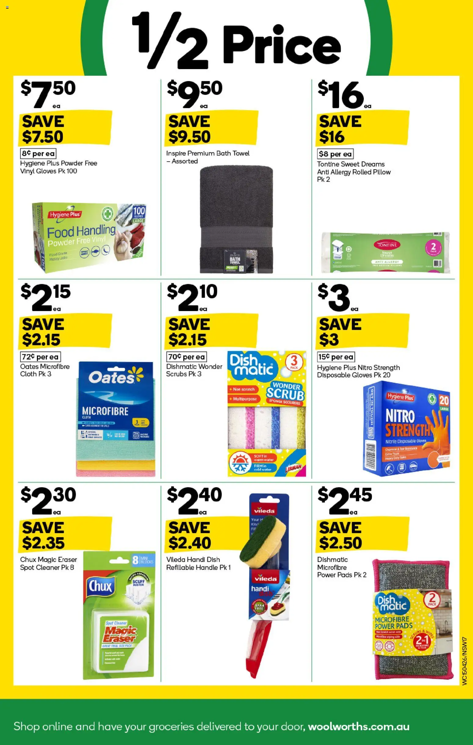 Woolworths catalogue - valid from 15.04.2026 | Page: 17 | Products: Cloth, Bath, Scrub, Gloves