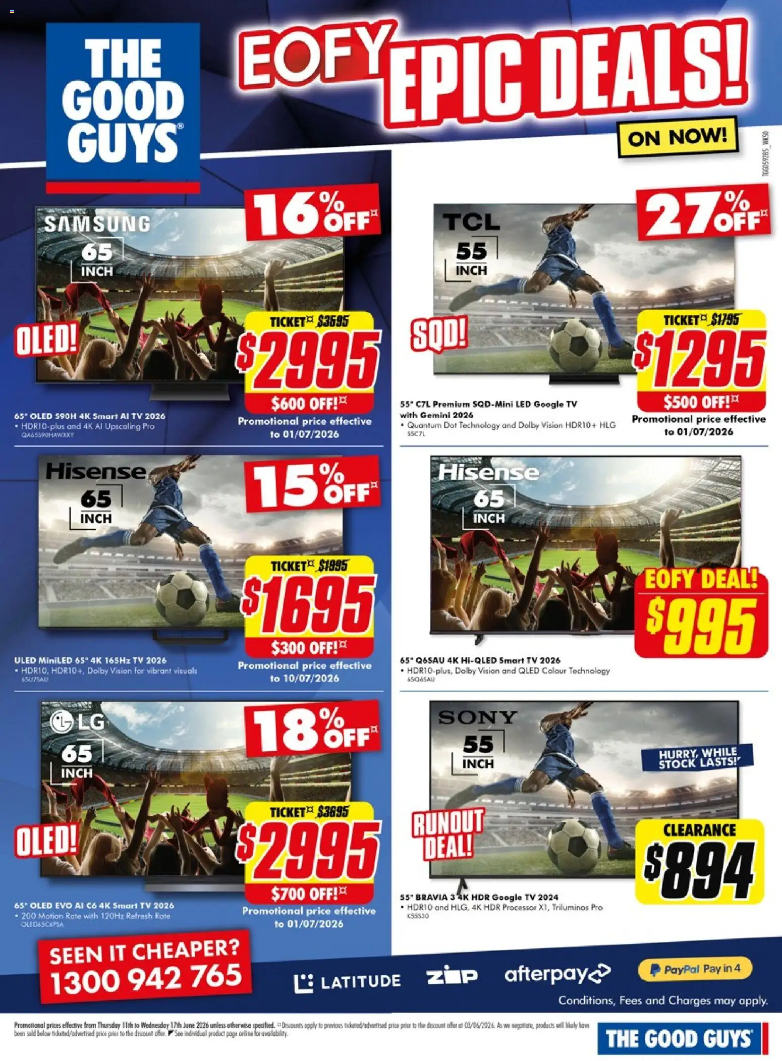 The Good Guys catalogue - valid from 10.06.2026 | Page: 4 | Products: Tv, Smart tv