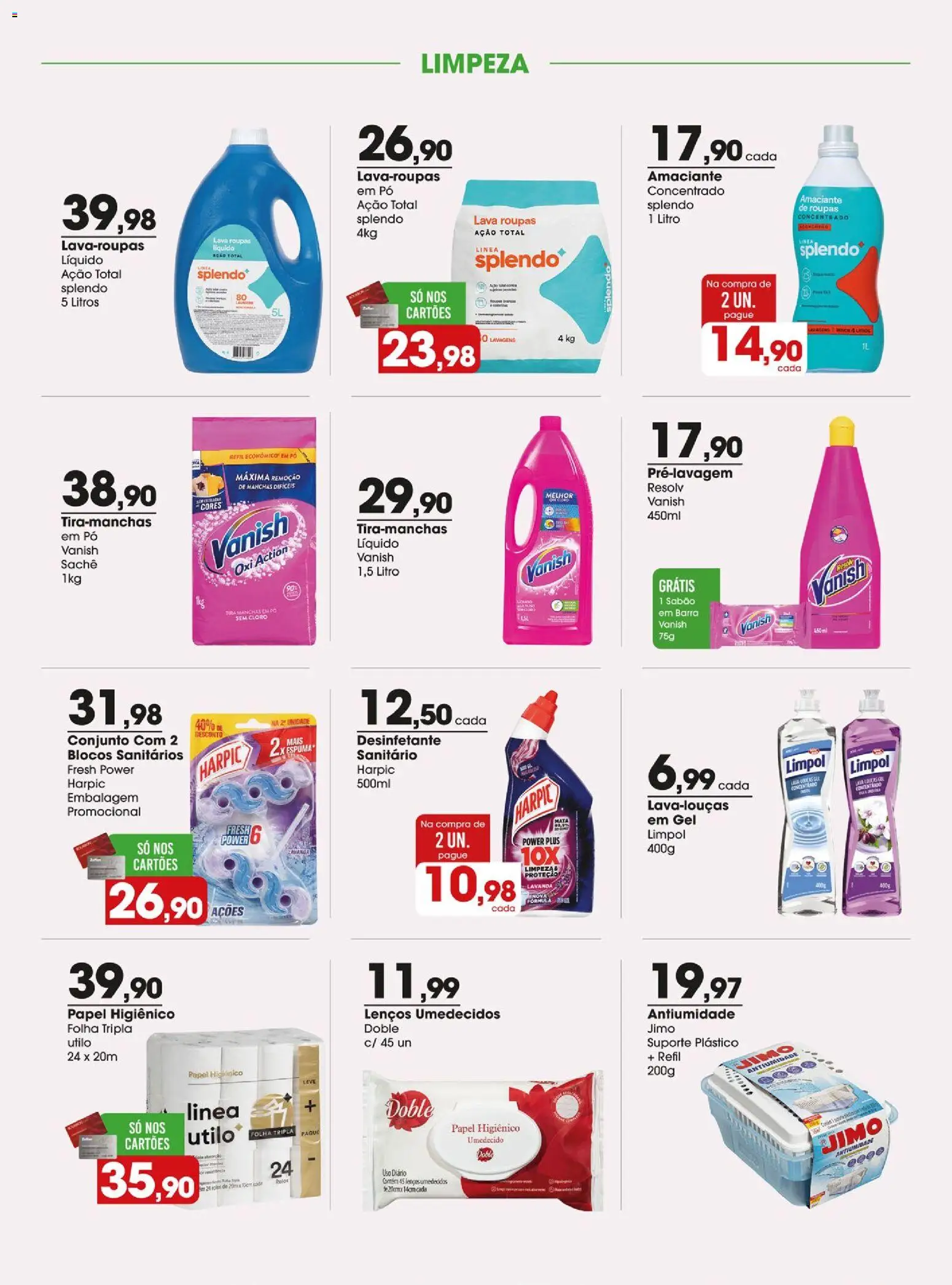 Zaffari Folheto - válido de 28/07/2026 | Página: 21 | Produtos: Sabão, Amaciante de roupas, Papel higiênico, Desinfetante