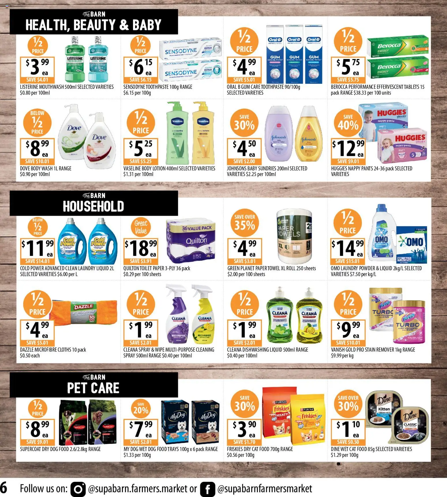 Supabarn catalogue - valid from 22/07/2026 | Page: 6 | Products: Gum, Lotion, Toilet paper, Multipurpose