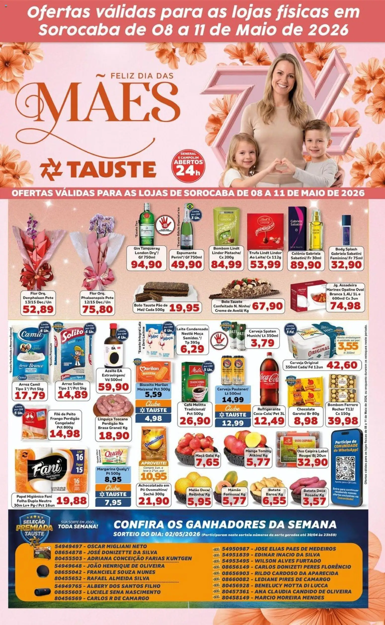 Tauste Folheto - válido de 08.05.2026 | Página: 2 | Produtos: Espumante, Linguiça, Leite, Margarina