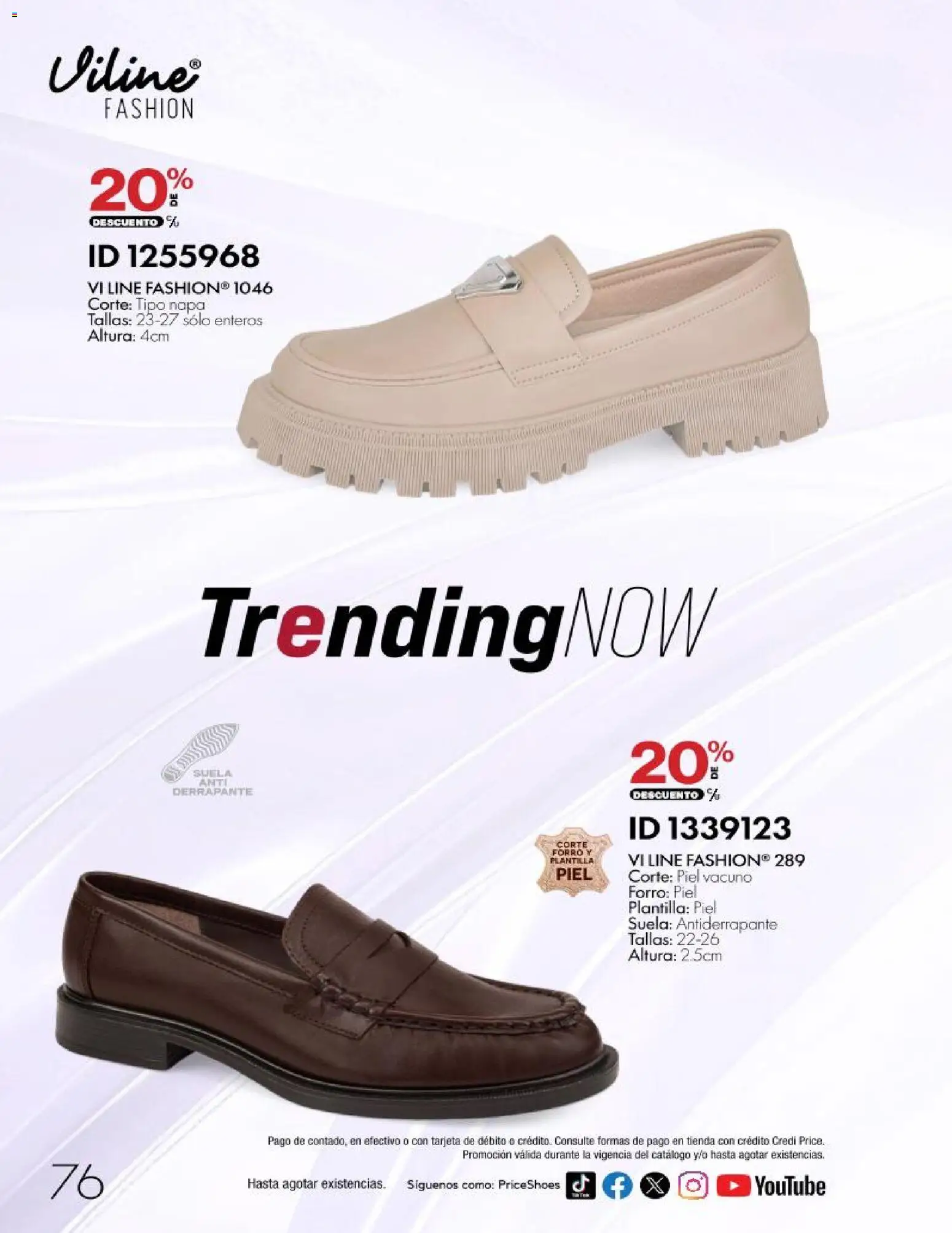 Nuevas ofertas de Price Shoes válidas en toda la República Mexicana desde el 28/10/2026. ¡Encuentra las mejores ofertas en Price Shoes catálogo 10 pagos sin intereses! | Página: 76