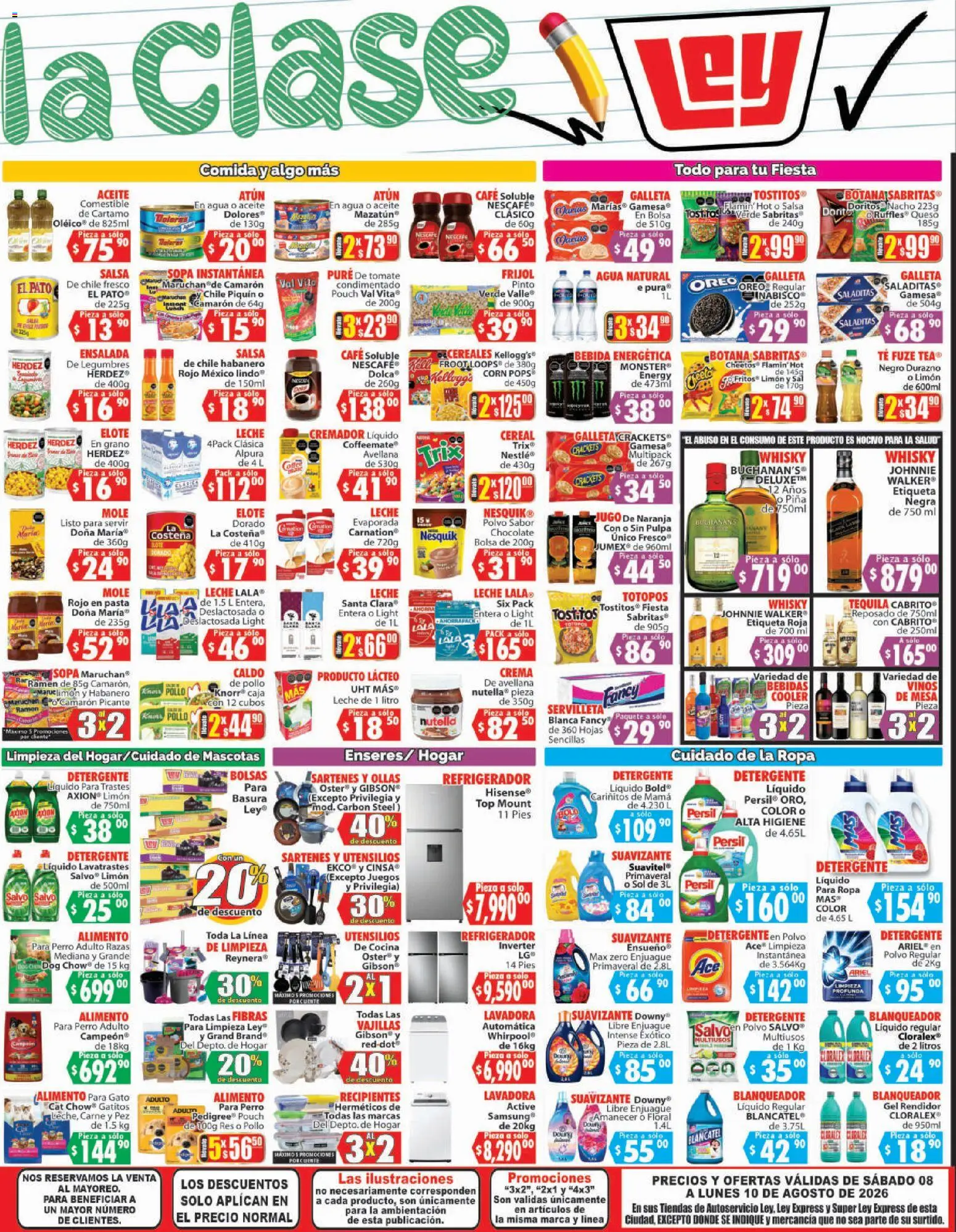Nuevas ofertas de Casa Ley válidas en toda la República Mexicana desde el 08/08/2026. ¡Encuentra las mejores ofertas en Casa Ley folleto Autoservicio! | Página: 4 | Productos: Chile, Pez, Piña, Caja