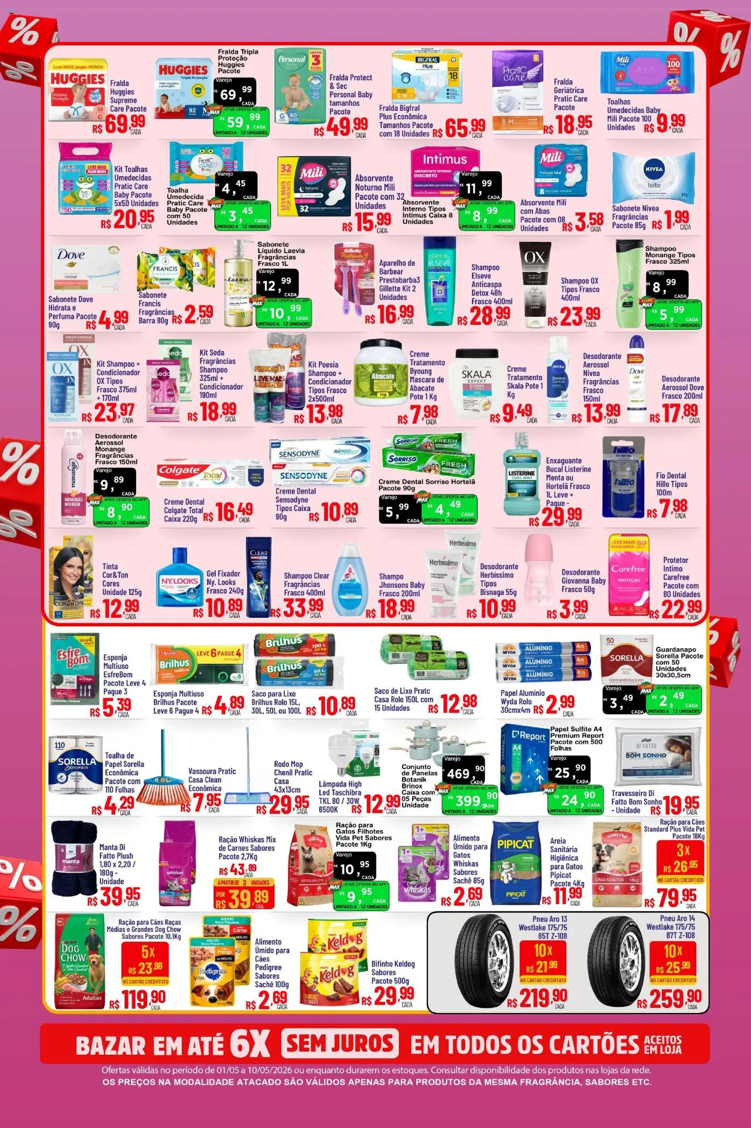 Max Atacadista Folheto - válido de 01.05.2026 | Página: 7 | Produtos: Mop, Hortelã, Areia, Fio dental
