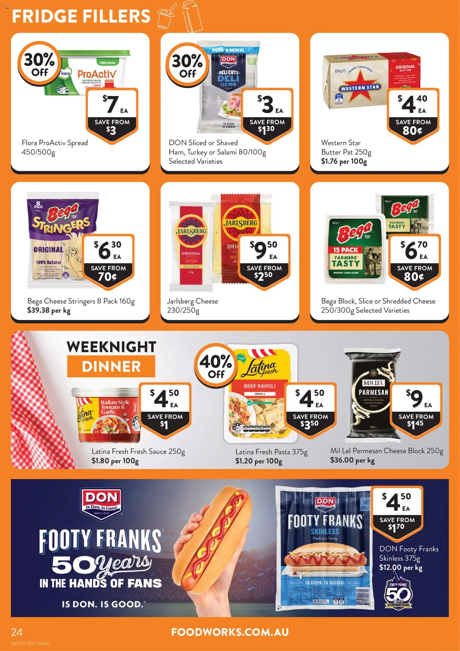 Foodworks catalogue - valid from 11.03.2026 | Page: 24 | Products: Butter, Cheese, Salami, Pasta