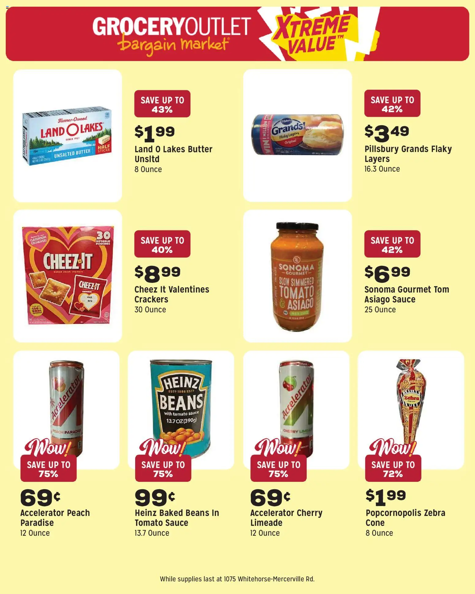 Grocery Outlet Weekly Ad - NJ - valid from 03.06.2026 | Page: 9 | Products: Butter, Sauce, Peach, Lime