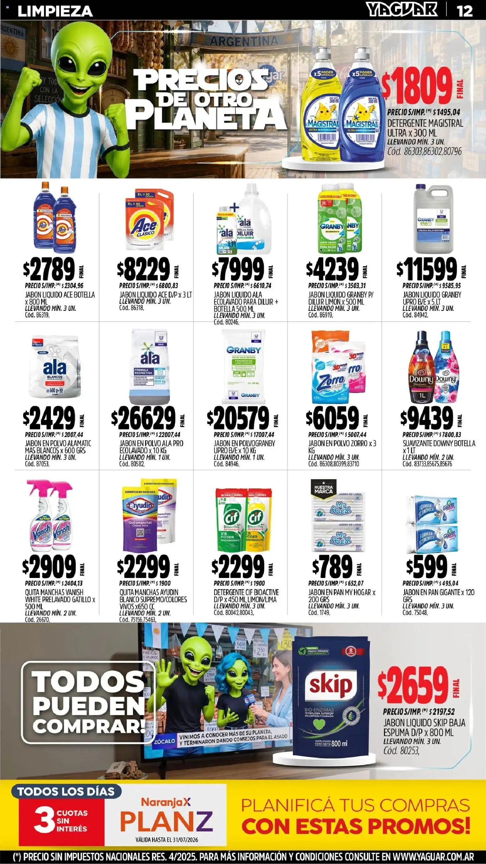 Yaguar - Oferta Semanal Trelew │ válido desde el 29/06/2026 | Página: 14 | Productos: Zocalo, Polvo, Espuma, Pan