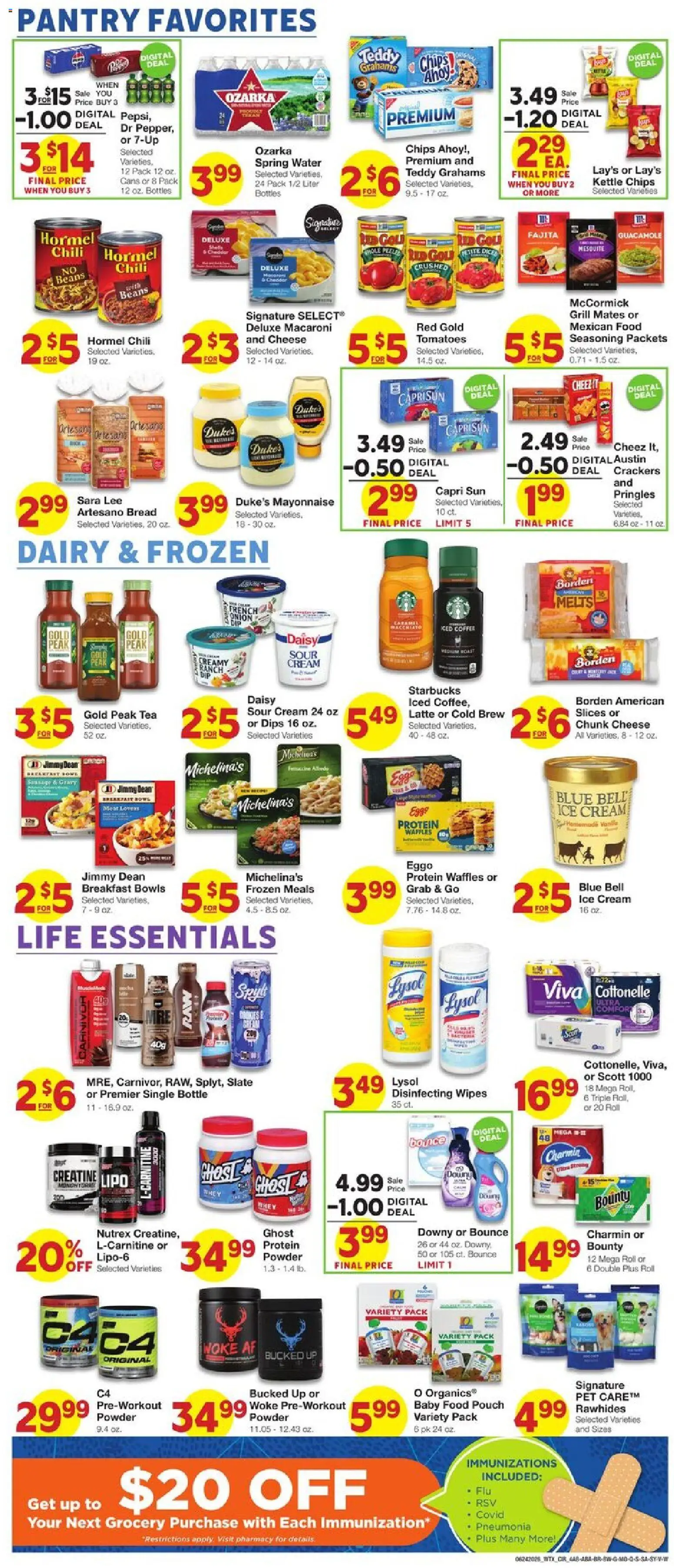 United Supermarkets Weekly Ad - valid from 06/24/2026 | Page: 4 | Products: Powder, Coffee, Grill, Kettle