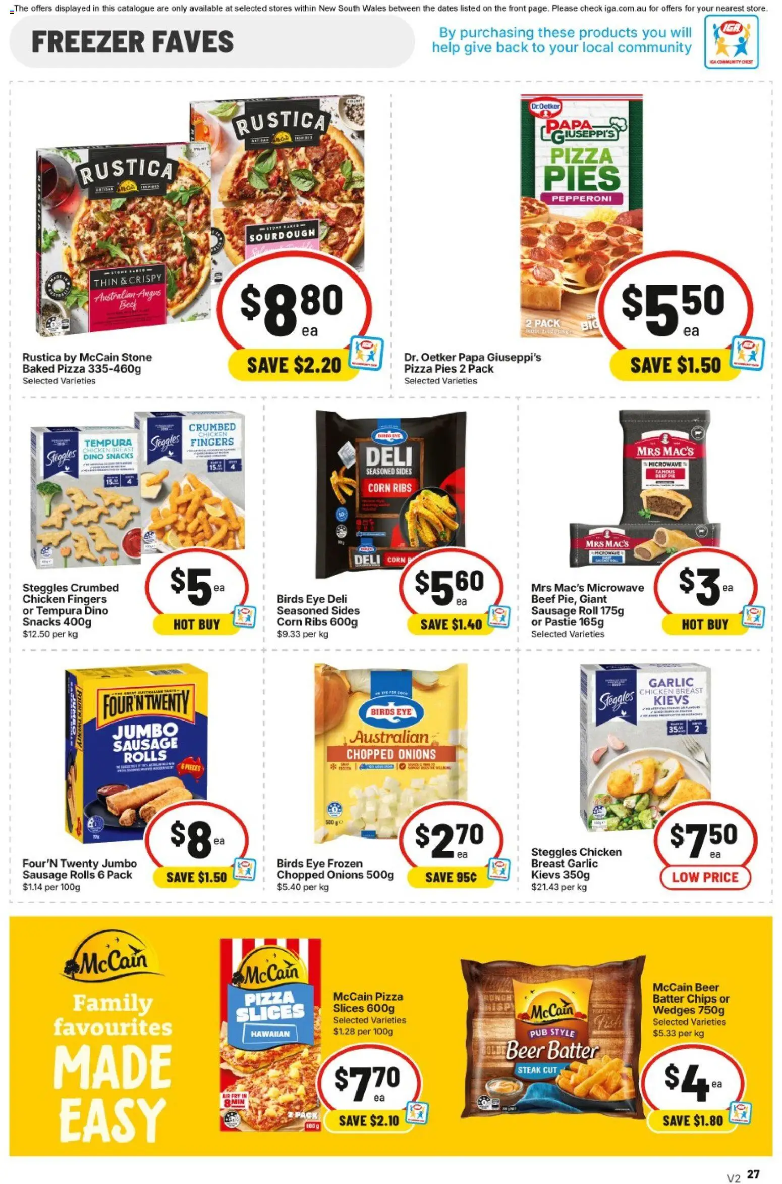 IGA catalogue - valid from 17.06.2026 | Page: 25 | Products: Pizza, Steak, Pies, Microwave