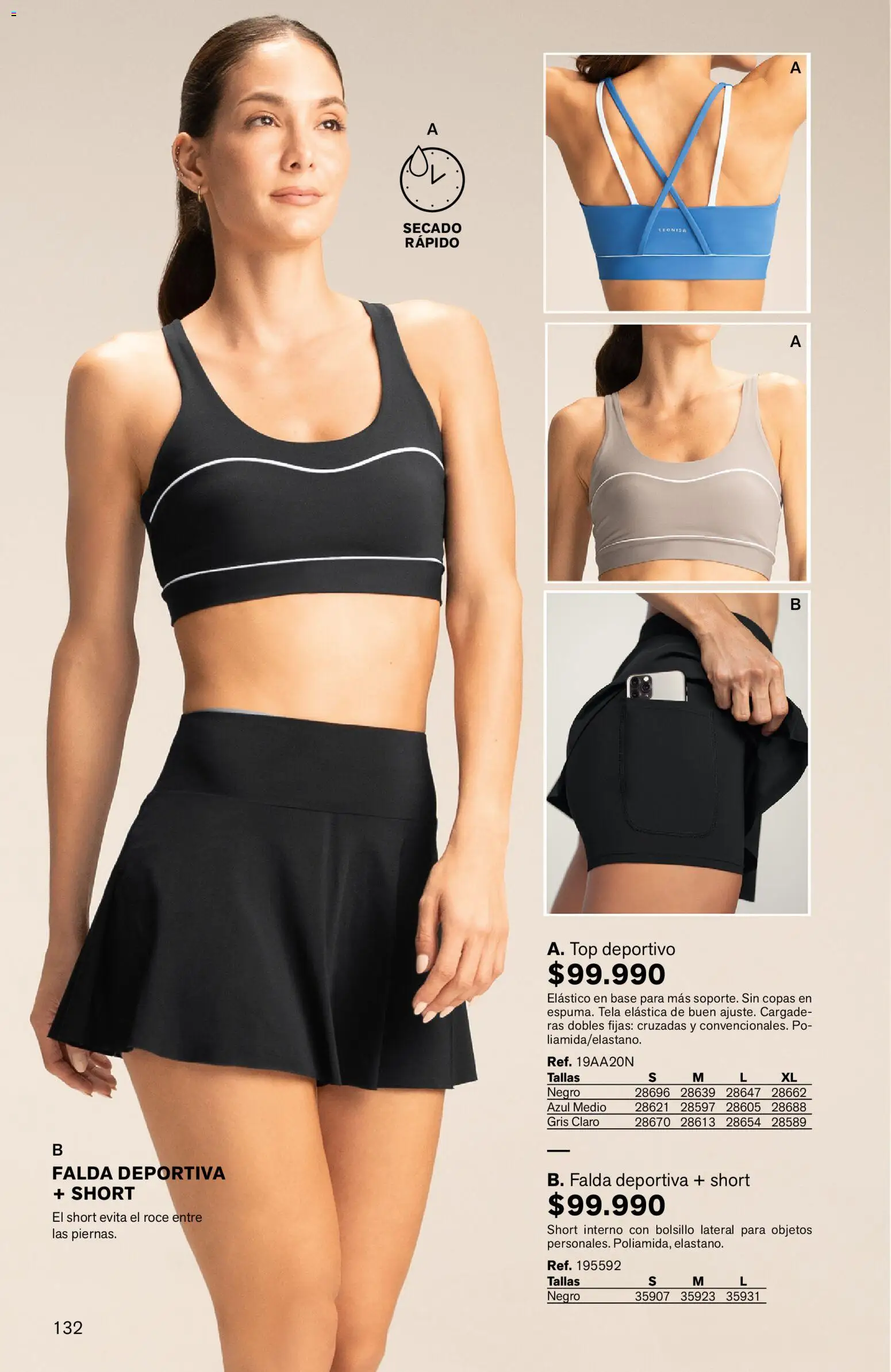 Leonisa revista - valida desde el 24/08/2026 | Página: 132 | Productos: Falda, Short, Top