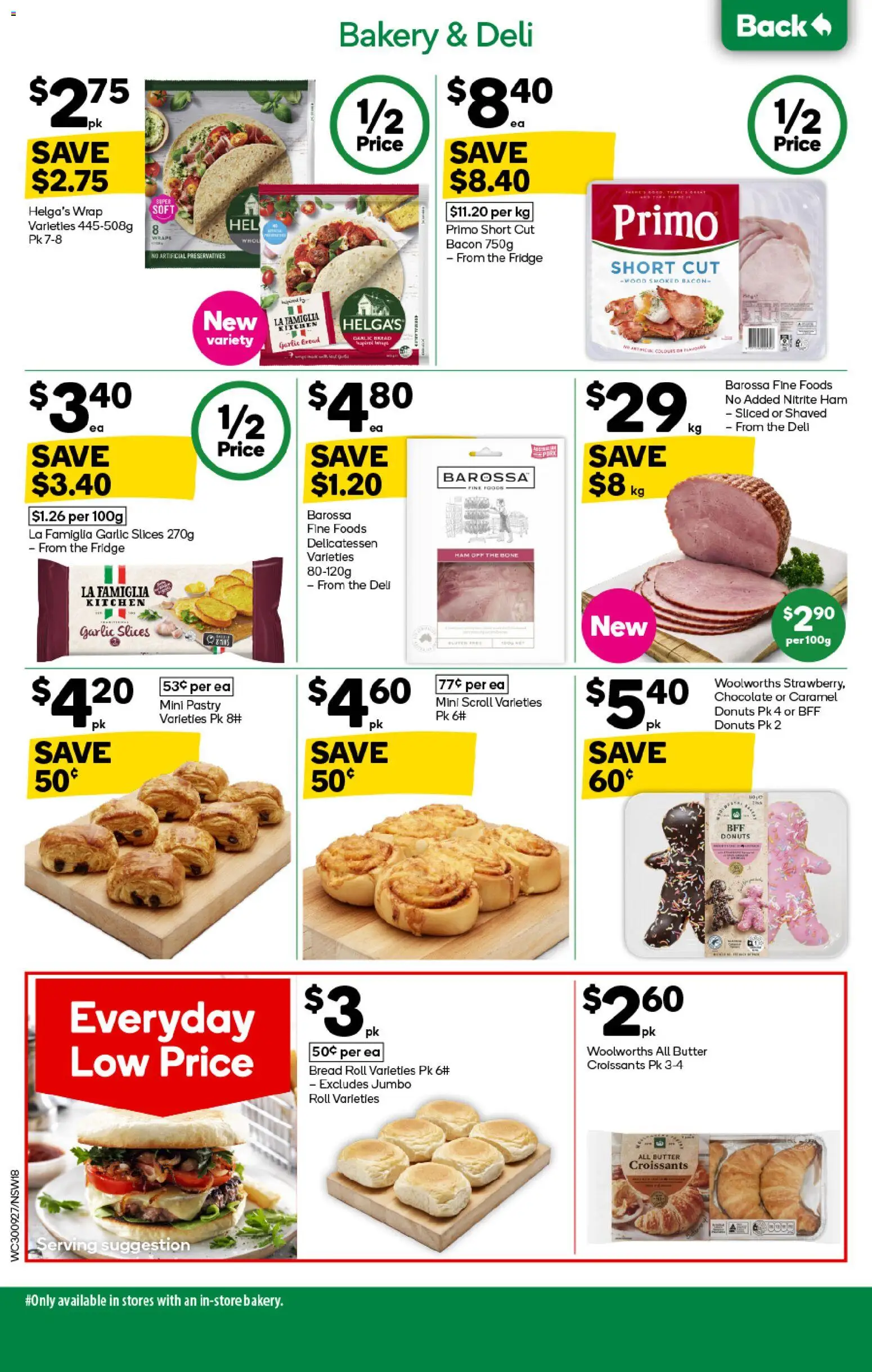 Woolworths catalogue - valid from 30/09/2026 | Page: 14 | Products: Bacon, Bread, Ham, Garlic