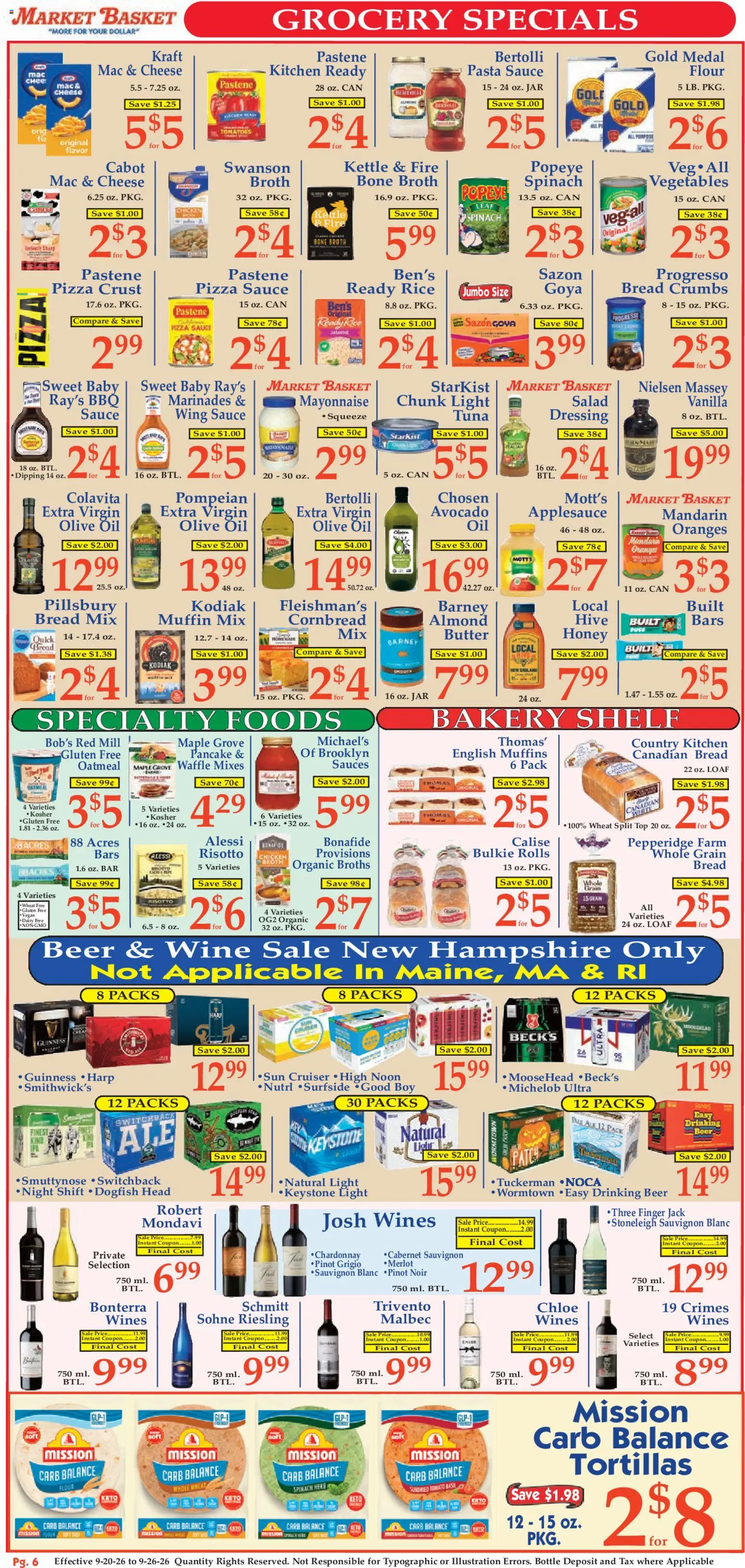 Market Basket Ad - valid from 09/20/2026 | Page: 6