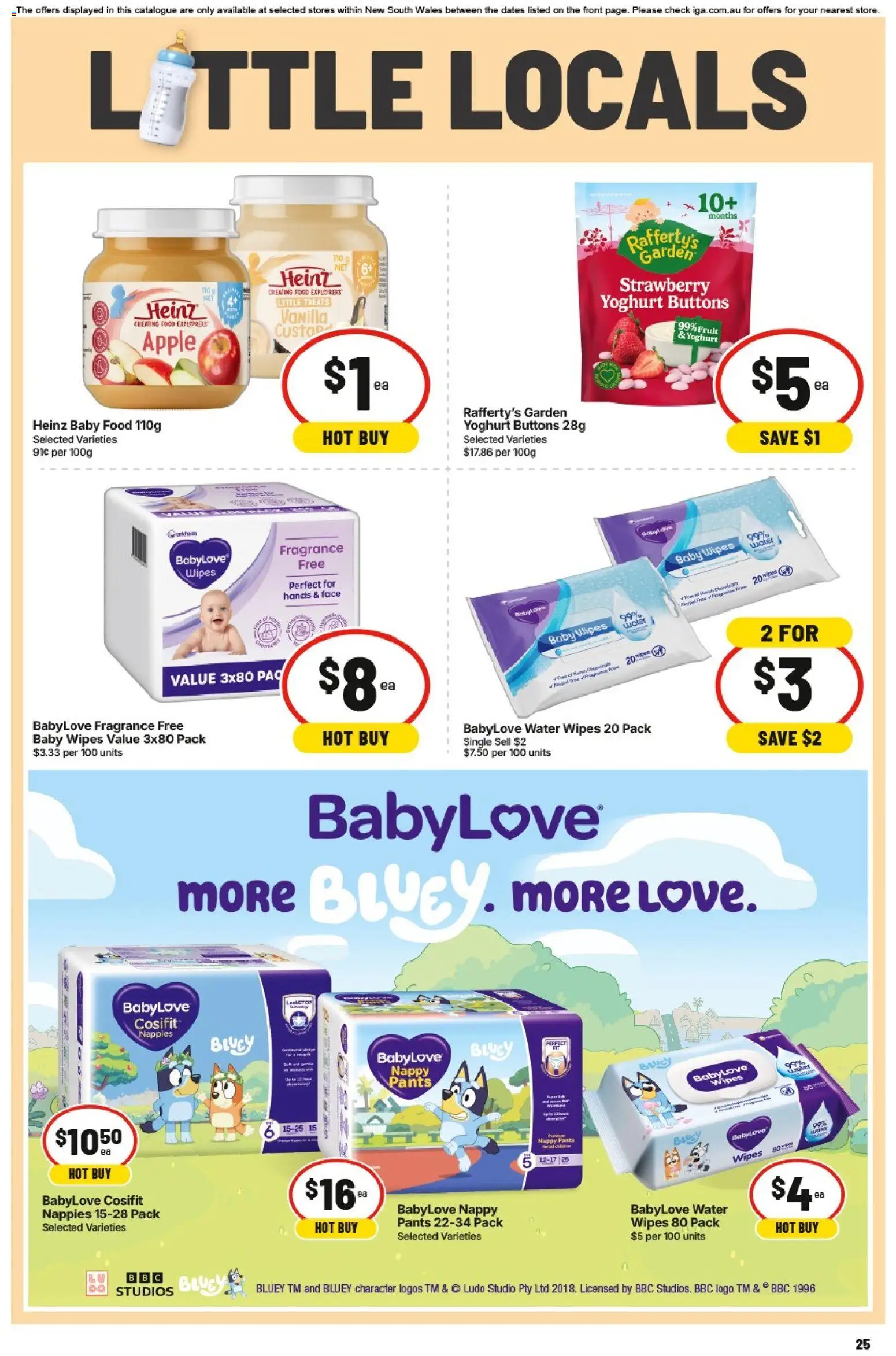 IGA catalogue - valid from 01/07/2026 | Page: 25 | Products: Fragrance, Nappies, Baby food, Pants