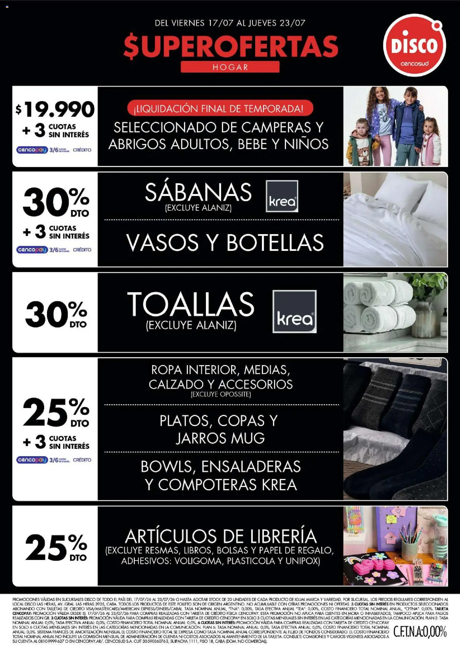 Disco - Ofertas | Electro, T. Libre y más │ válido desde el 16/07/2026 | Página: 3 | Productos: Disco, Sabanas, Ropa, Vasos