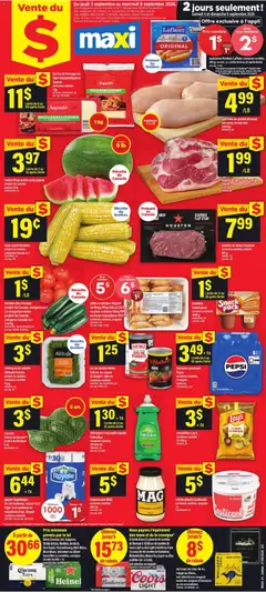 Preview of Maxi weekly flyer / circulaire from shop Maxi valid from Sep 3, 2026
